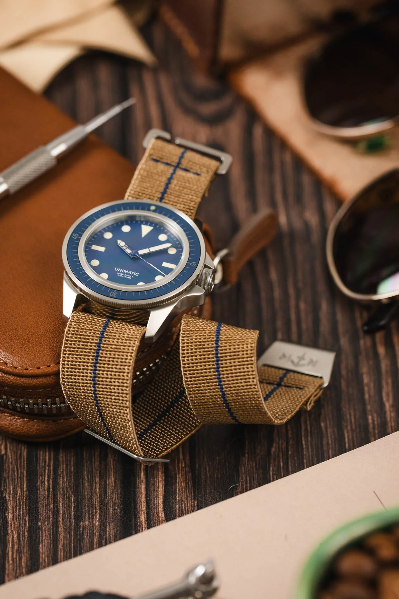 Erika's Originals SAHARA MN™ Watch Strap | Navy Blue Centerline - Image 4