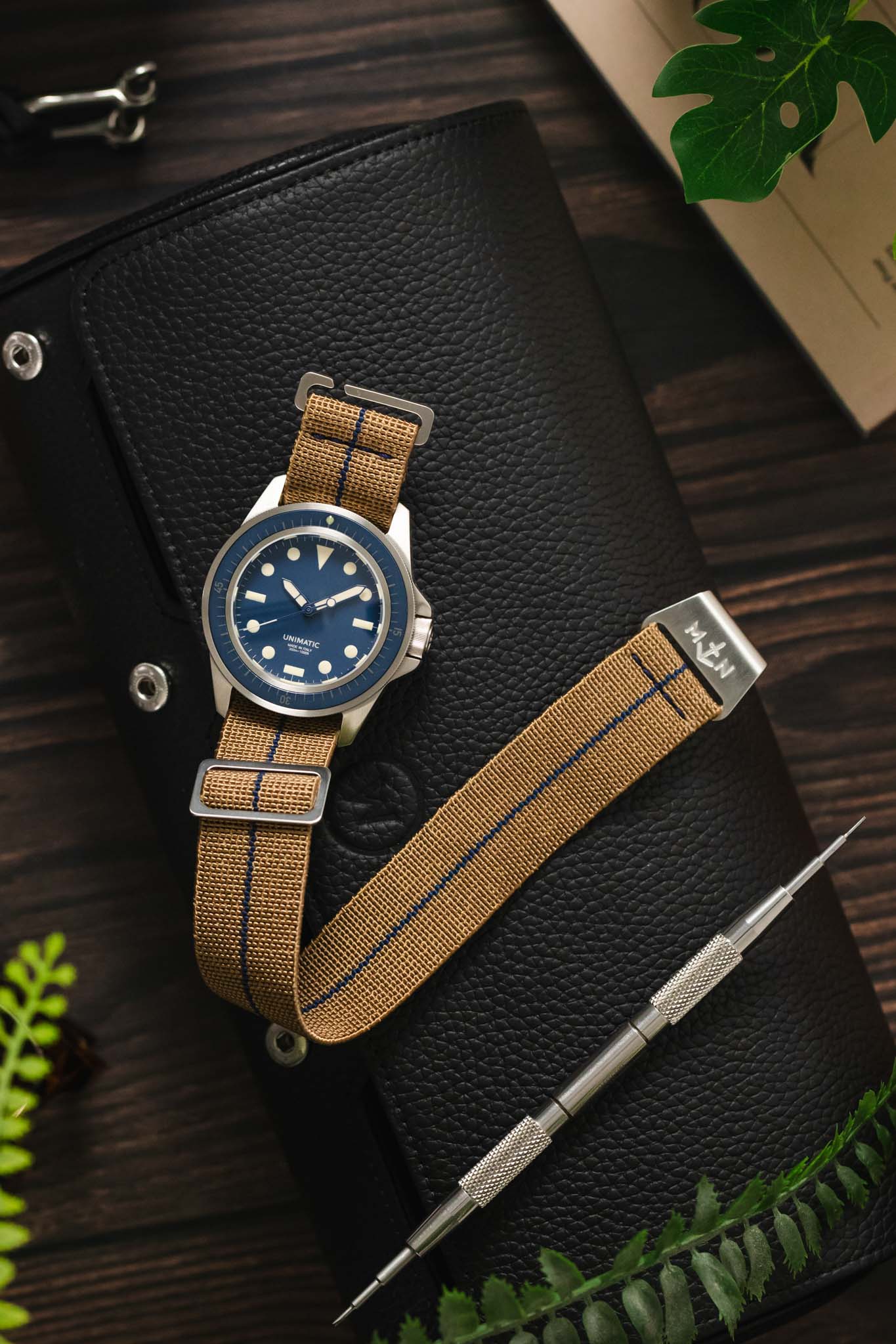 Erika's Originals SAHARA MN™ Watch Strap | Navy Blue Centerline - Image 9