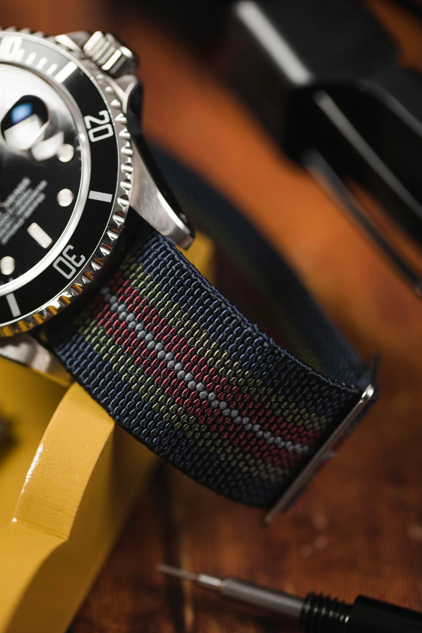 Erika's Originals SWICK MN™ Four-Stripe Strap - BRUSHED Hardware - Image 4