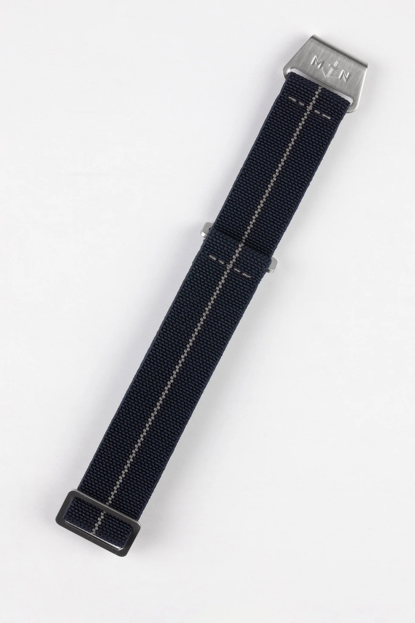 Erika's Originals TRIDENT MN™ Strap with GREY Centerline - BRUSHED Hardware - Image 2