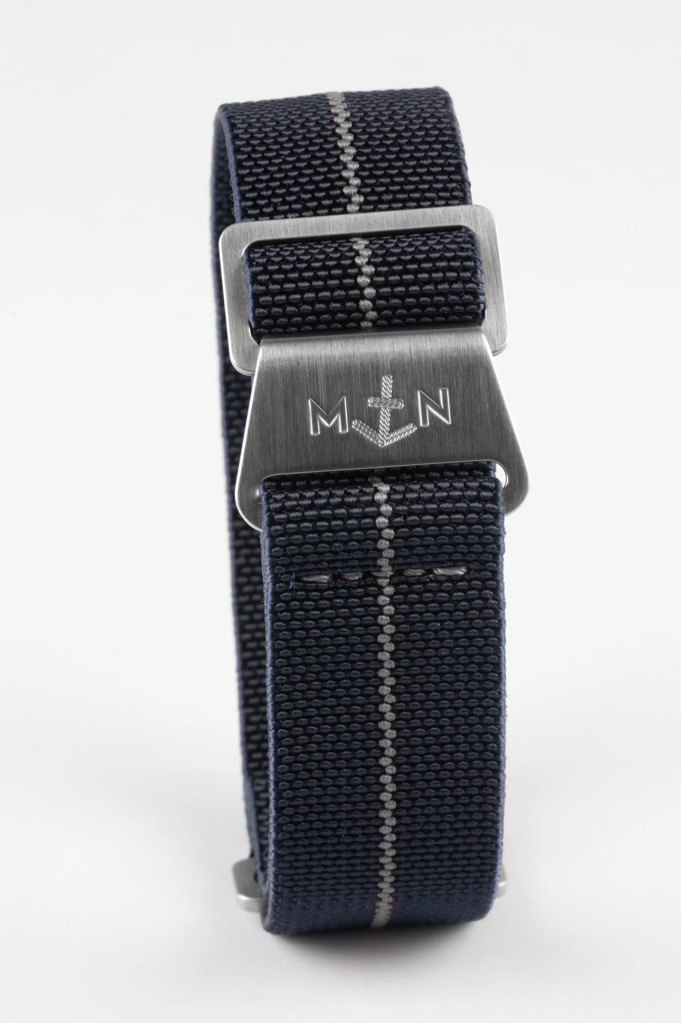 Erika's Originals TRIDENT MN™ Strap with GREY Centerline - BRUSHED Hardware - Image 3