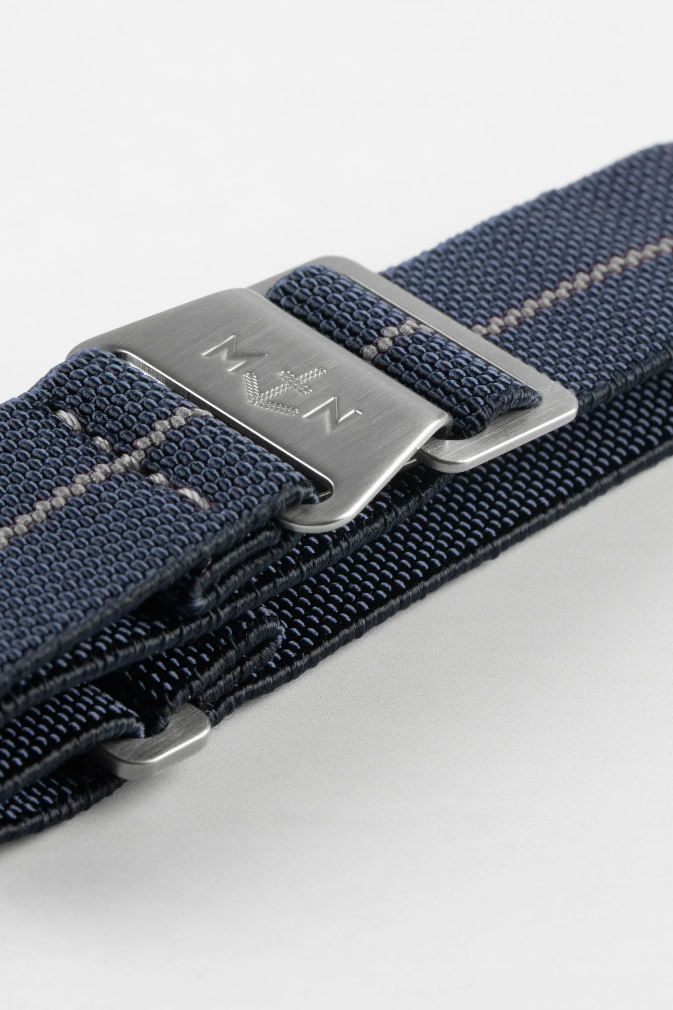 Erika's Originals TRIDENT MN™ Strap with GREY Centerline - BRUSHED Hardware - Image 4