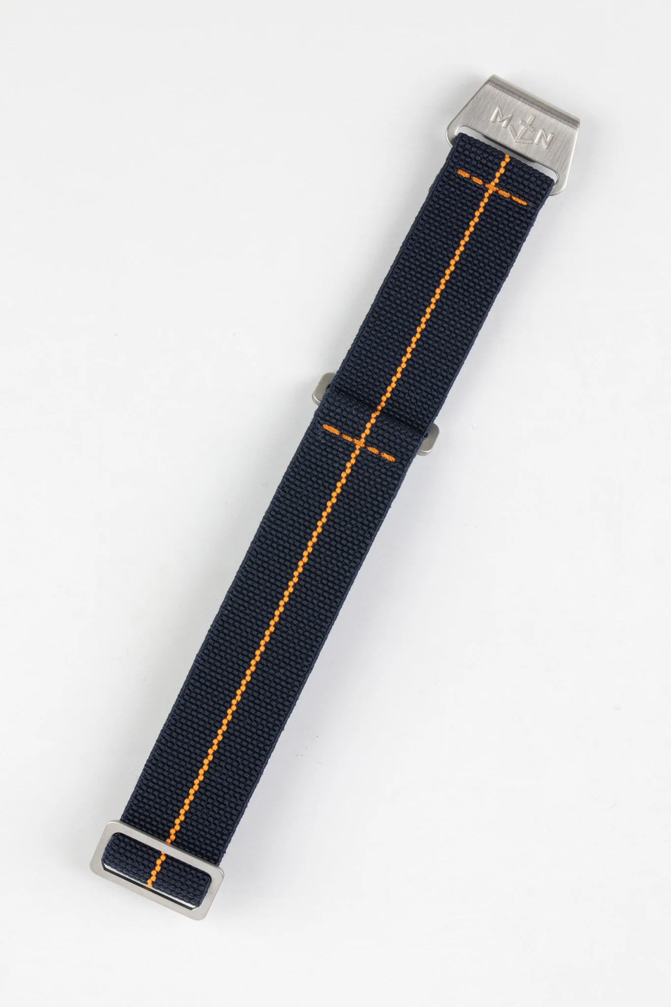 Erika's Originals TRIDENT MN™ Strap with ORANGE Centerline - BRUSHED Hardware - Image 3