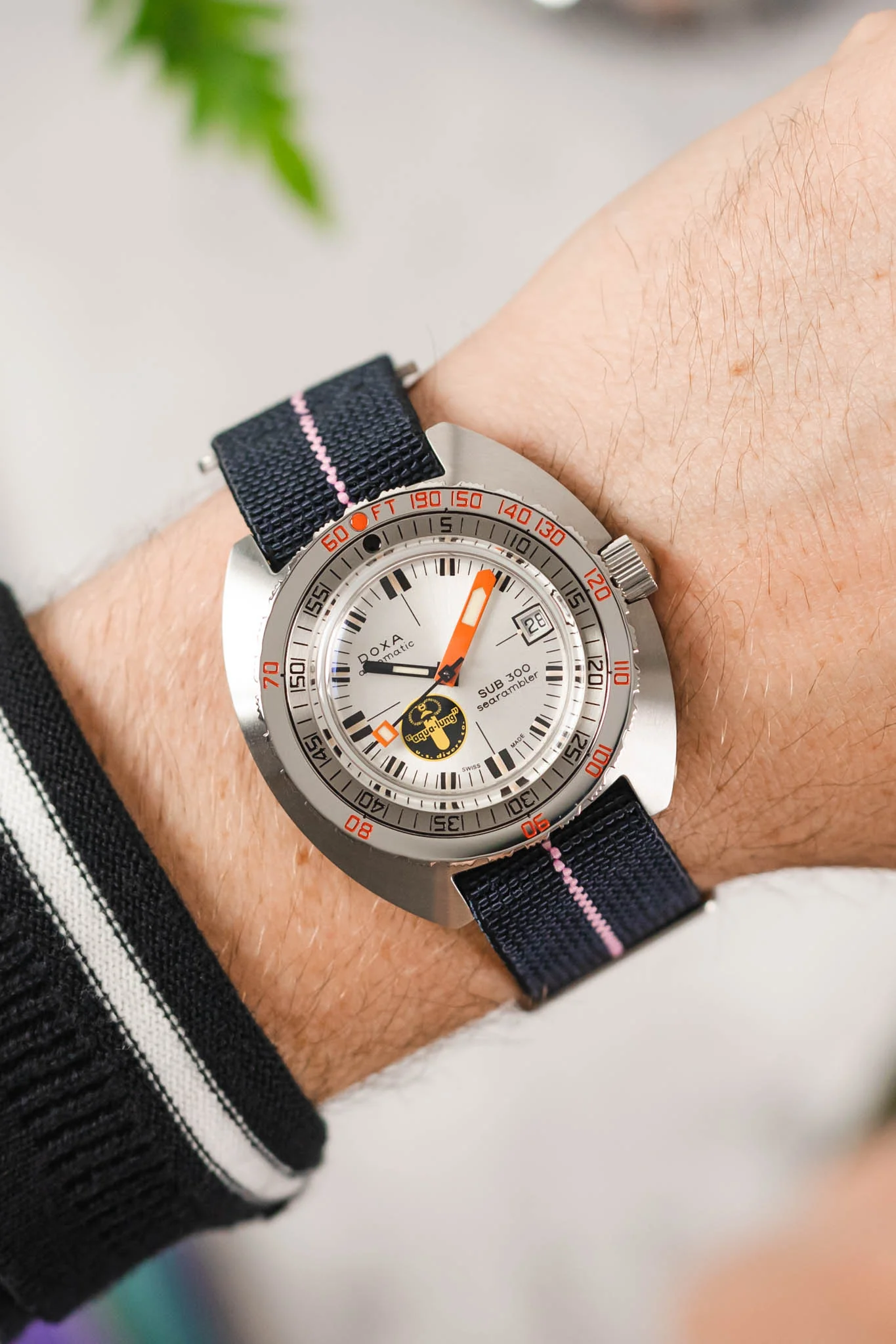 Erika's Originals TRIDENT MN™ Strap with PINK Centerline - BRUSHED Hardware - Image 2