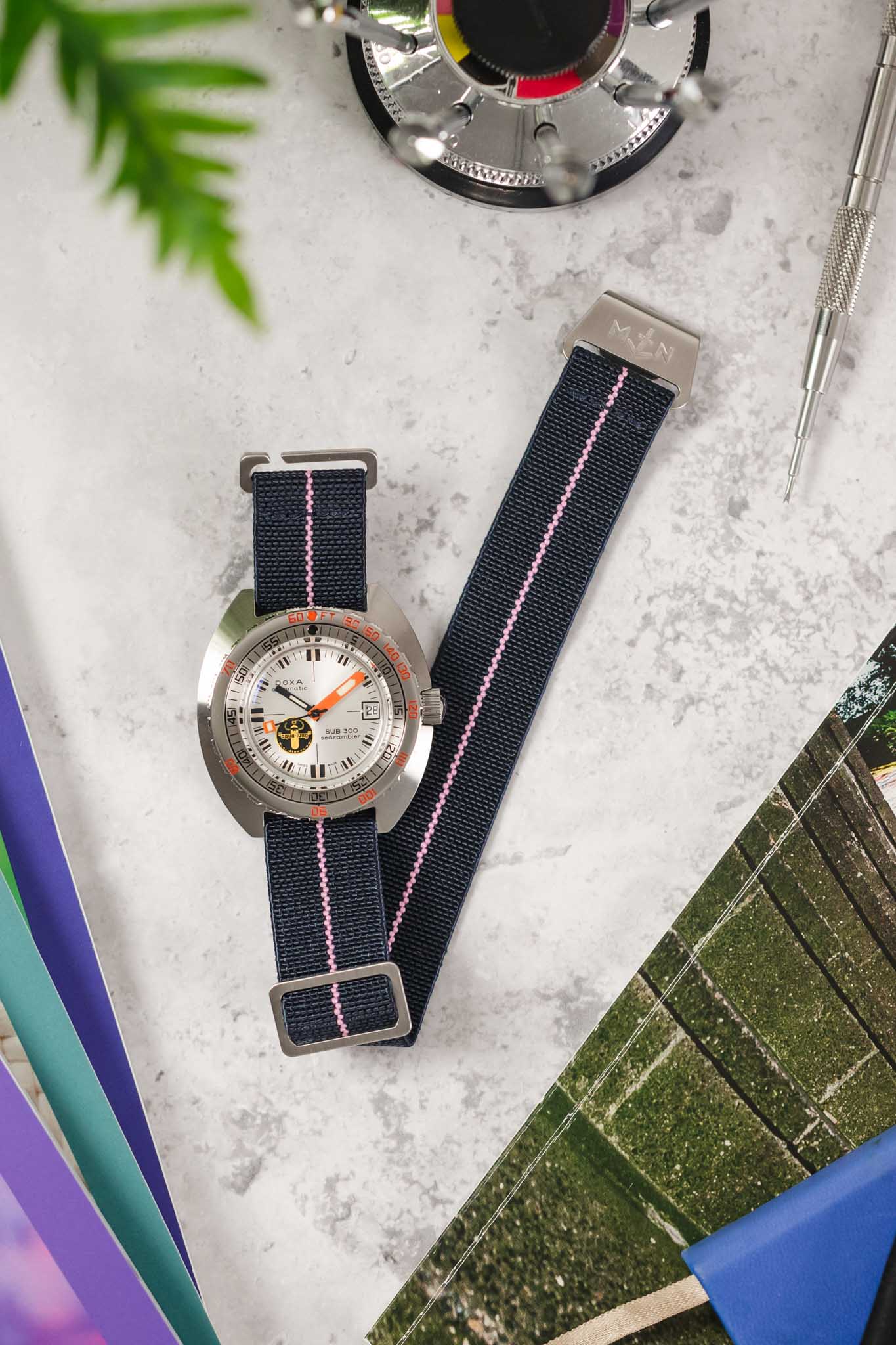 Erika's Originals TRIDENT MN™ Strap with PINK Centerline - BRUSHED Hardware - Image 8