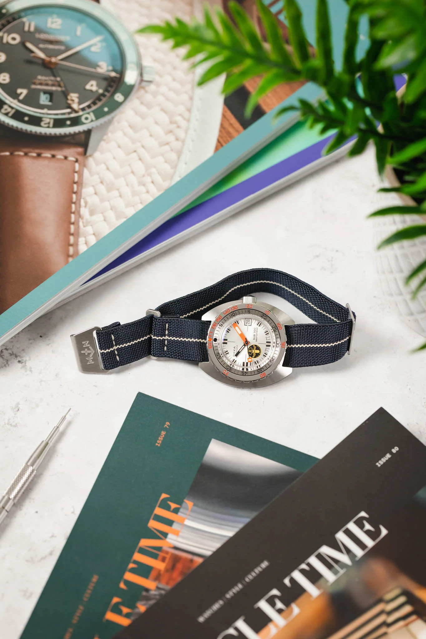 Erika's Originals TRIDENT MN™ Strap with SAND Centerline - BRUSHED Hardware - Image 4