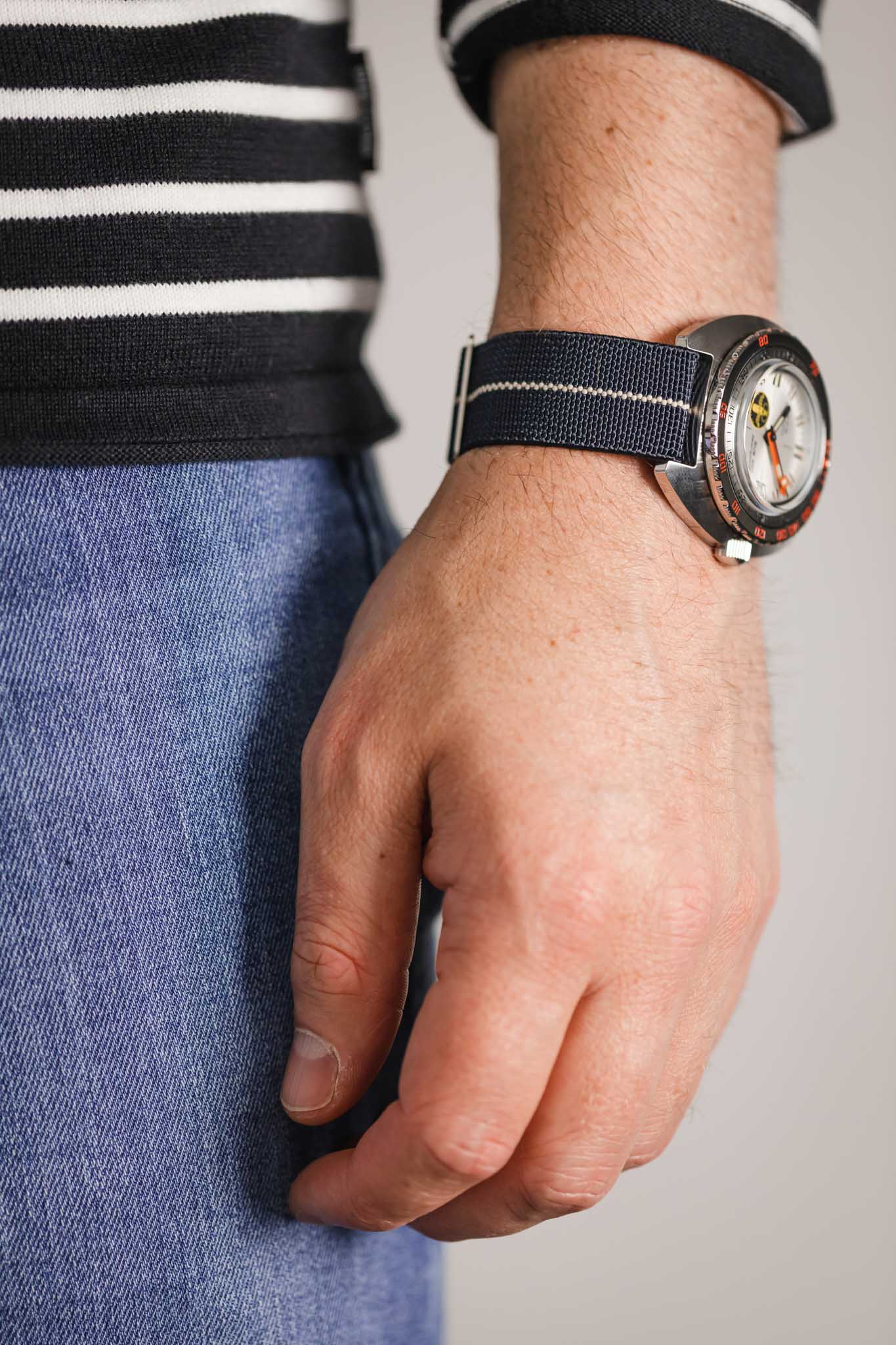 Erika's Originals TRIDENT MN™ Strap with SAND Centerline - BRUSHED Hardware - Image 6