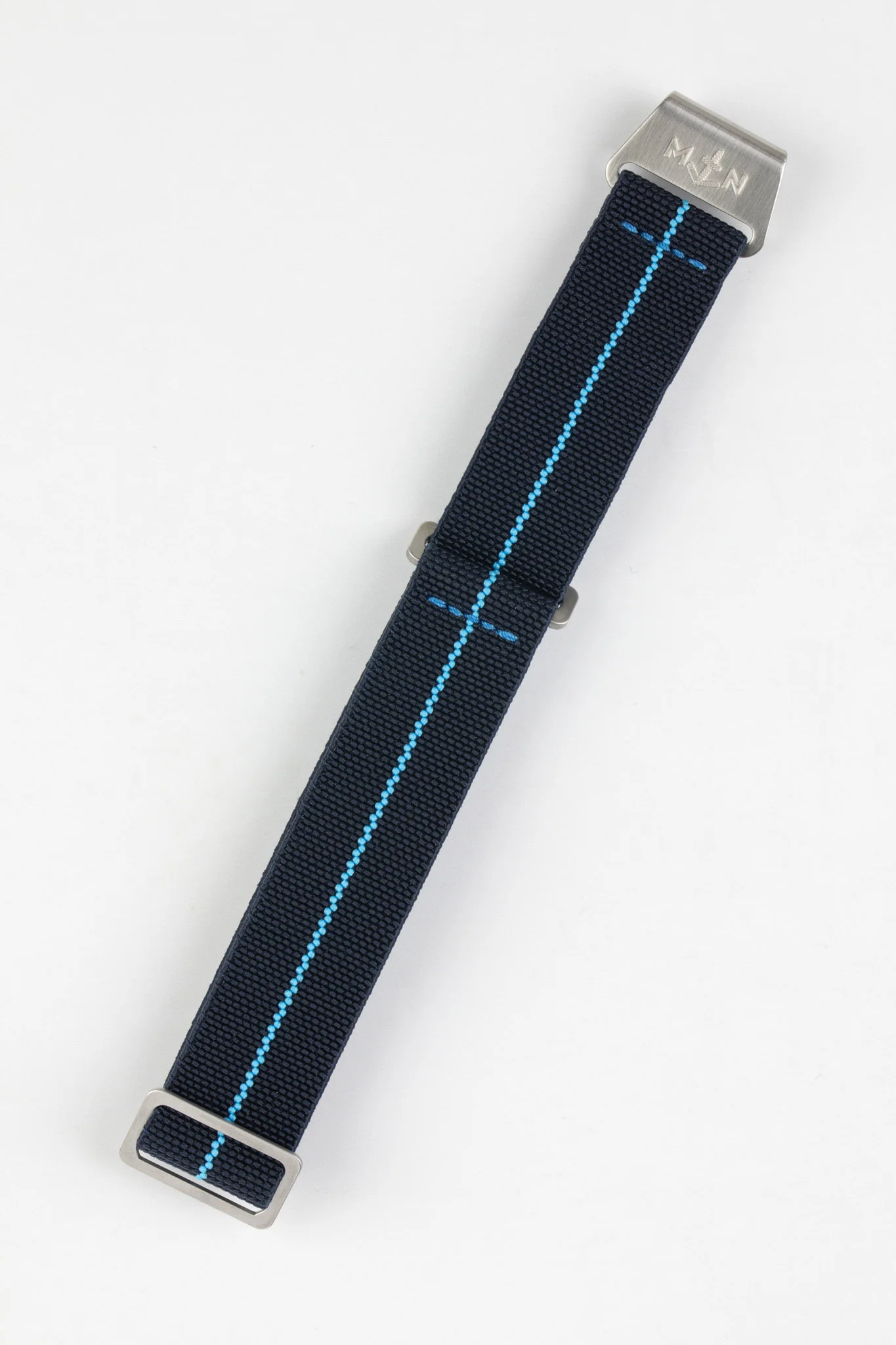 Erika's Originals TRIDENT MN™ Strap with TURQUOISE Centerline - BRUSHED Hardware - Image 3