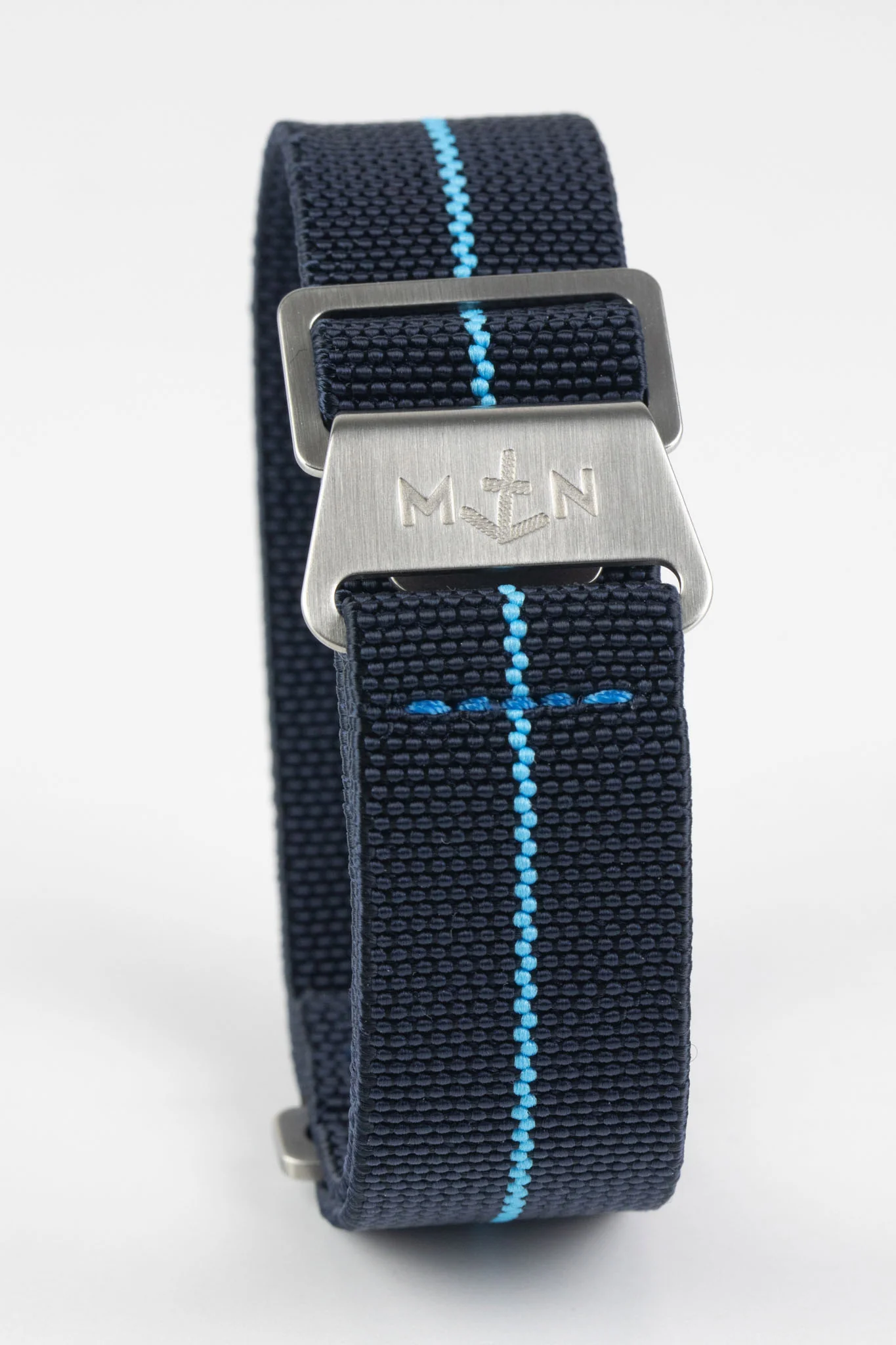 Erika's Originals TRIDENT MN™ Strap with TURQUOISE Centerline - BRUSHED Hardware - Image 5