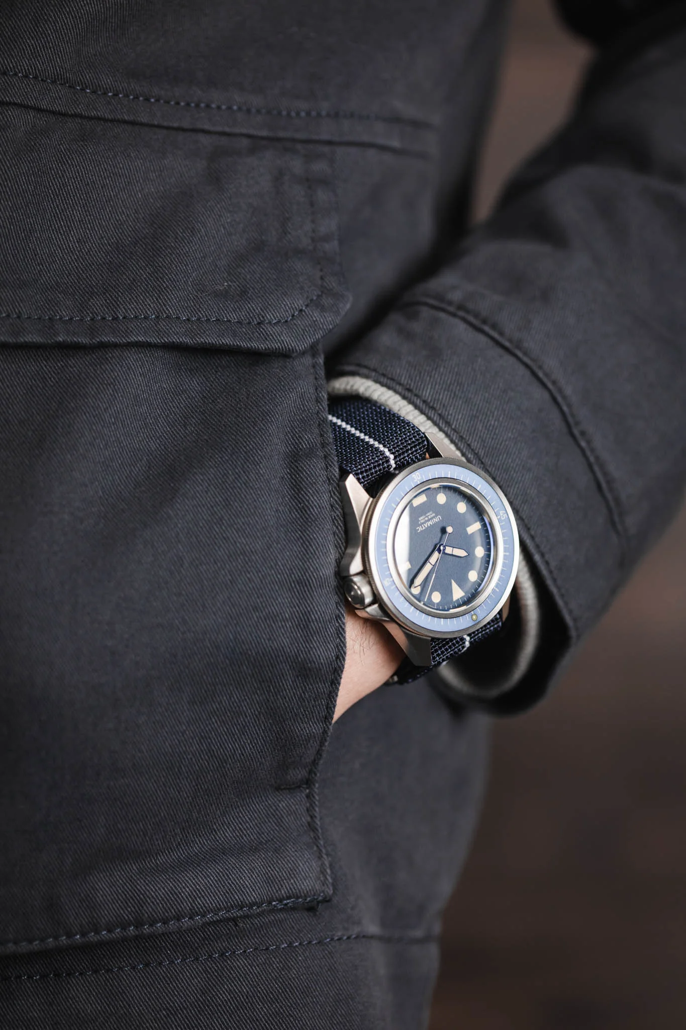 Erika's Originals TRIDENT MN™ Strap with WHITE Centerline - BRUSHED Hardware - Image 6