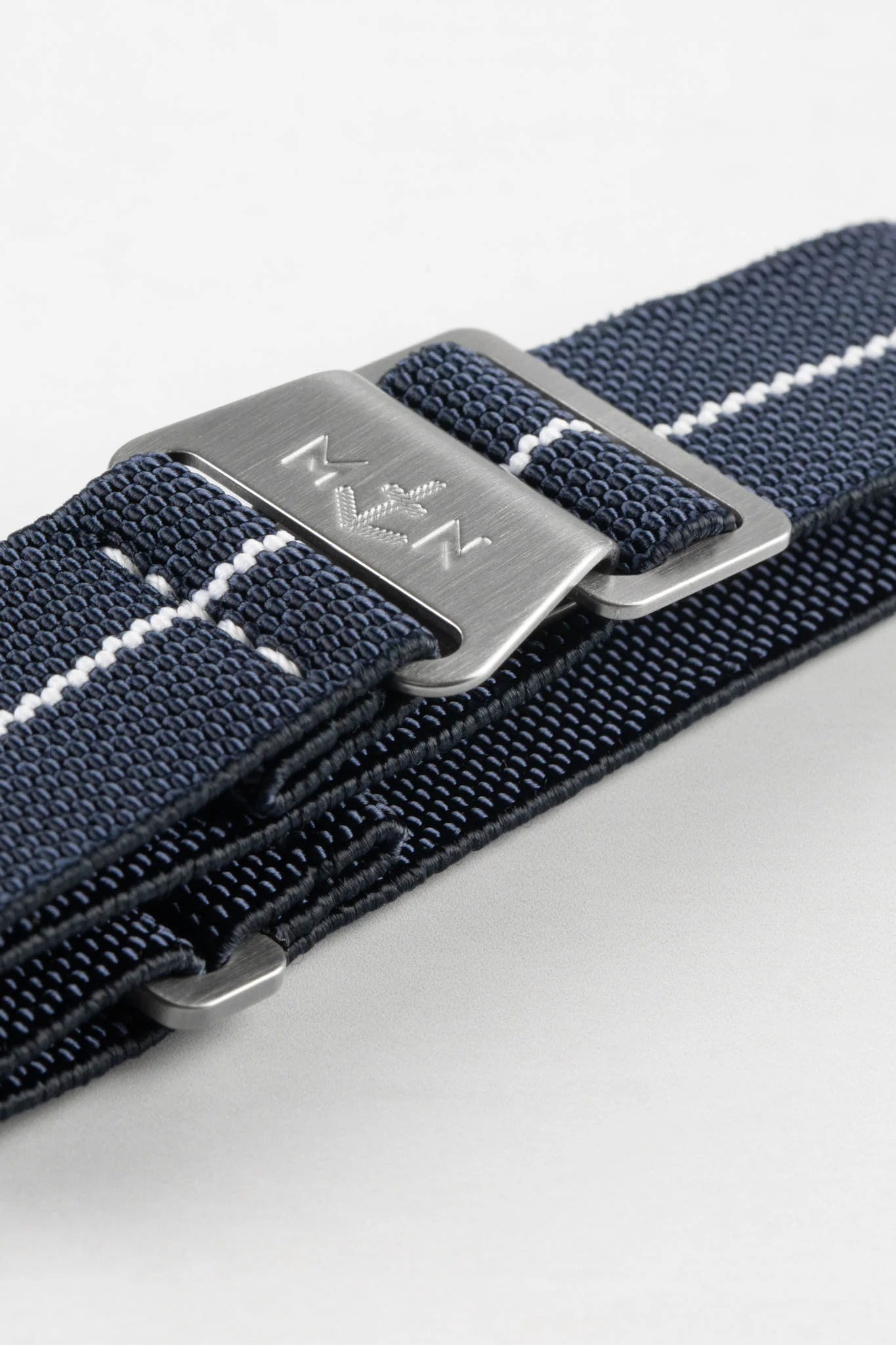 Erika's Originals TRIDENT MN™ Strap with WHITE Centerline - BRUSHED Hardware - Image 7