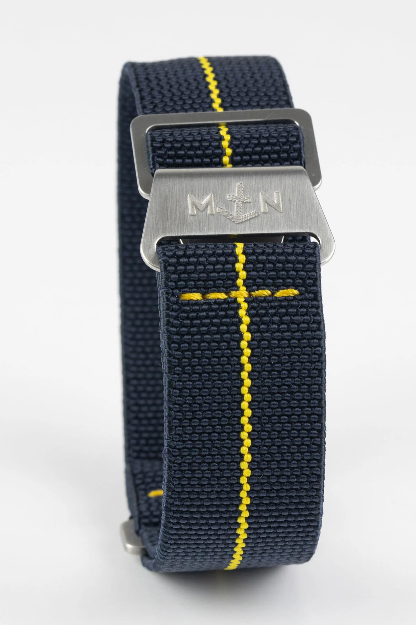 Erika's Originals TRIDENT MN™ Strap with YELLOW Centerline - BRUSHED Hardware - Image 5