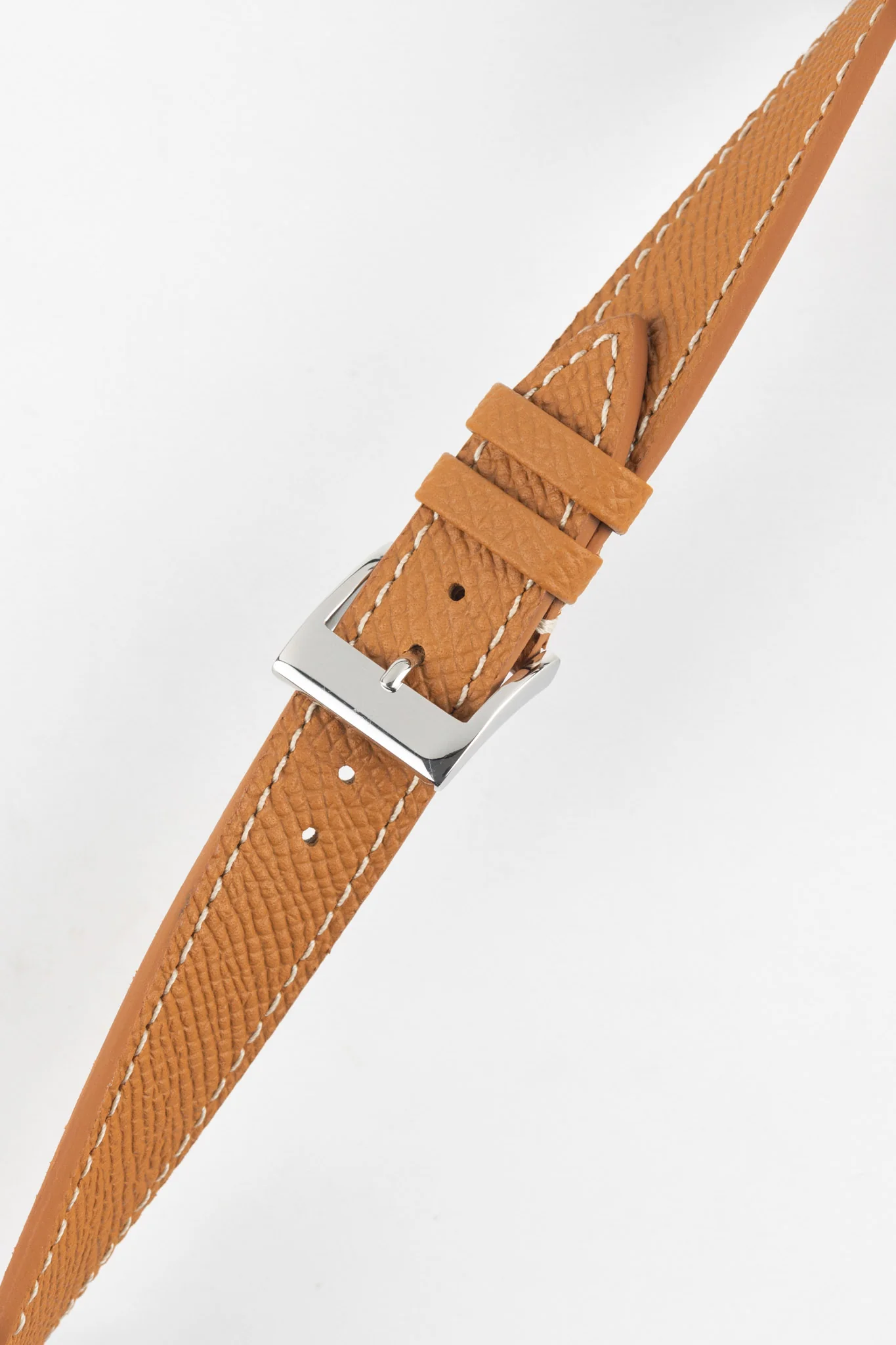 Flat Epsom Calfskin Watch Strap in Cognac - Image 5