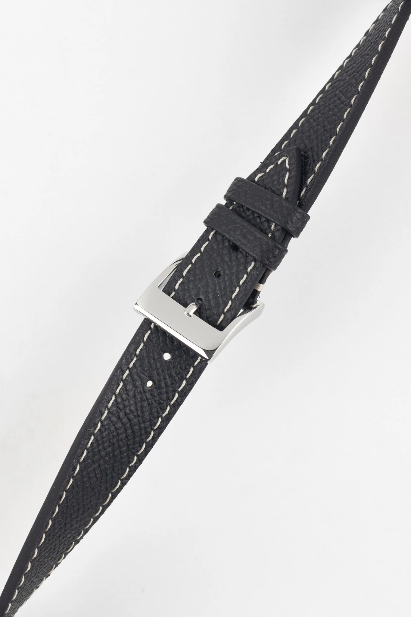 Flat Epsom Watch Strap in Black - Image 5