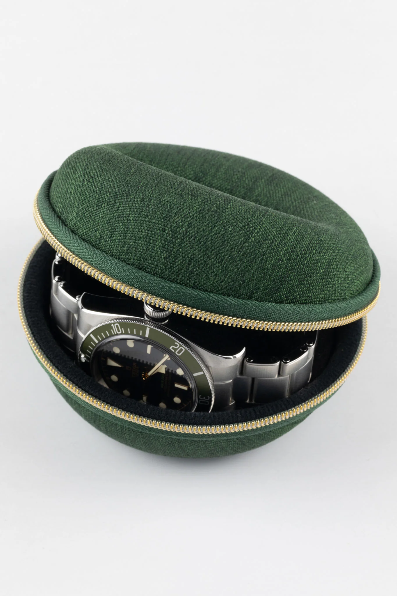 Oyster - 1 Watch Travel Case - Forest Green - Image 7