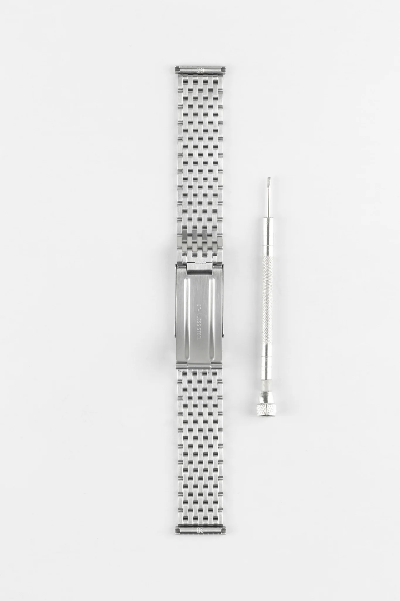 Forstner 9-ROW BEADS OF RICE Steel Watch Bracelet - Image 5