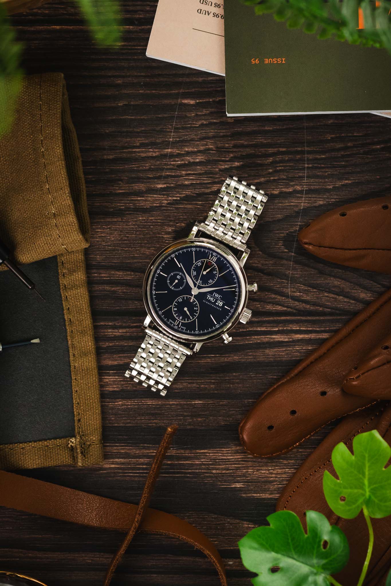 Forstner 9-ROW BEADS OF RICE Steel Watch Bracelet - Image 6