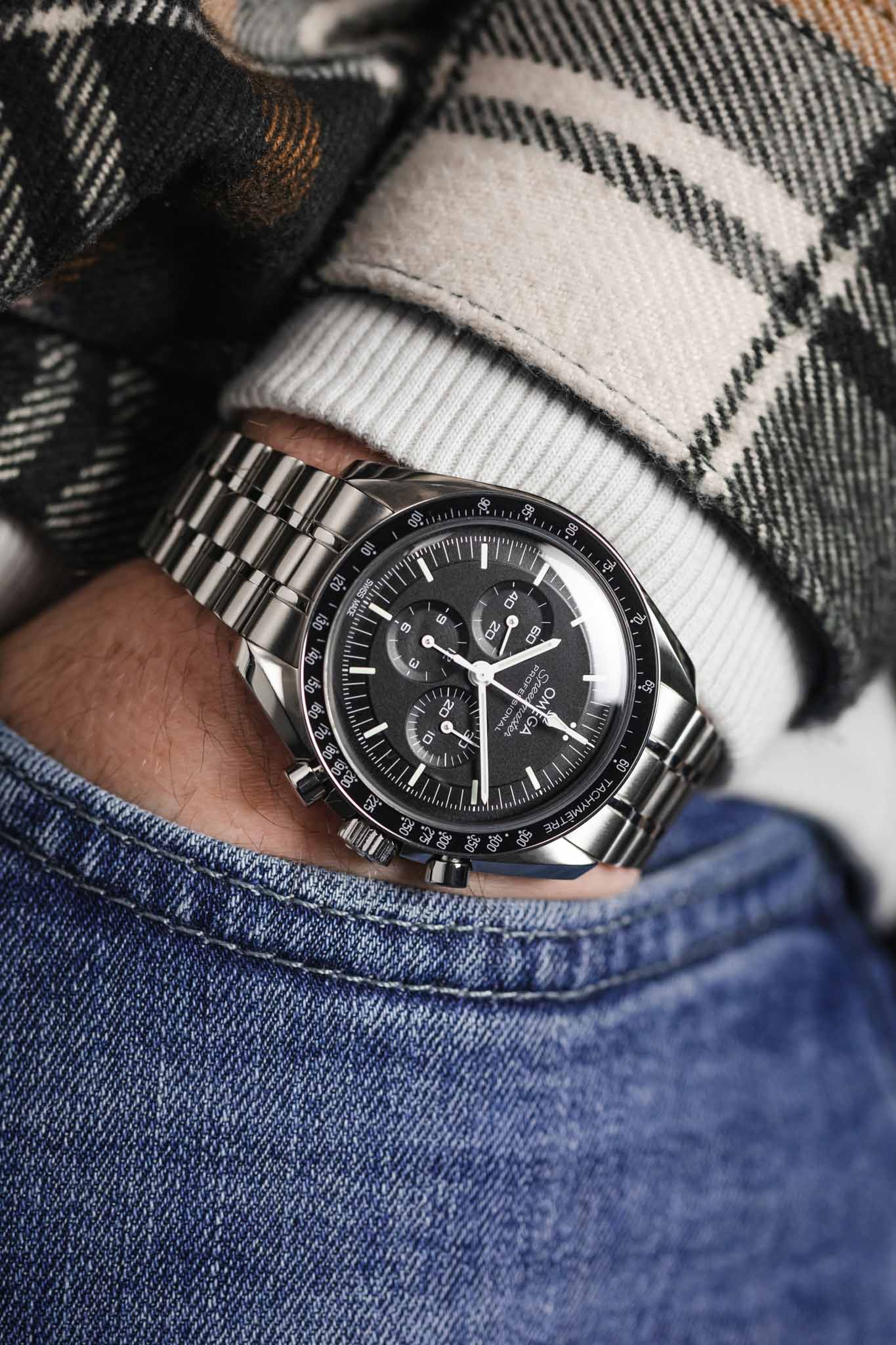 Forstner BULLET Stainless Steel Watch Bracelet for OMEGA Speedmaster - POLISHED/BRUSHED - Image 6