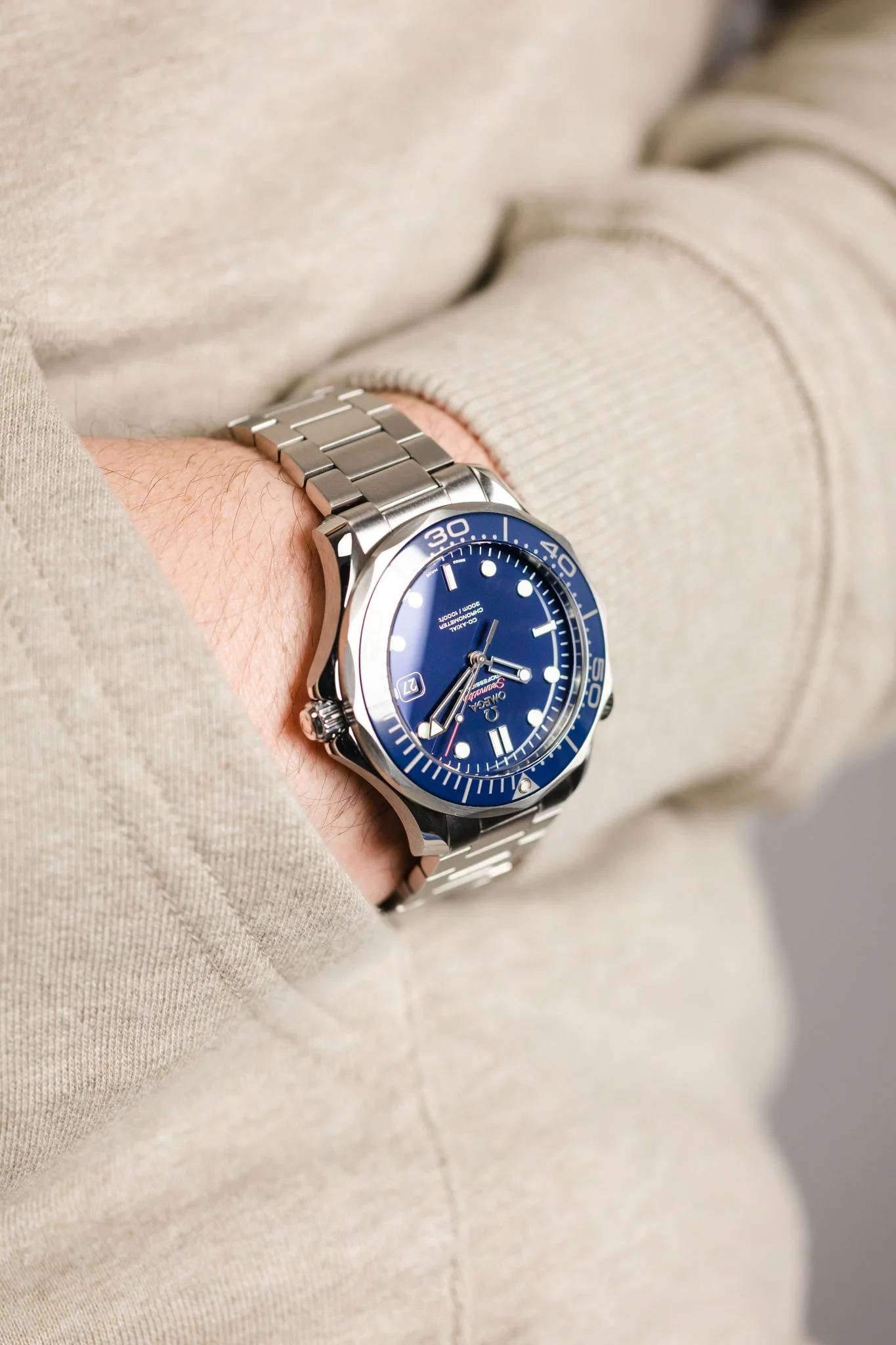 Forstner CONTEMPORARY FLAT LINK Bracelet for OMEGA Seamaster - Brushed - Image 6