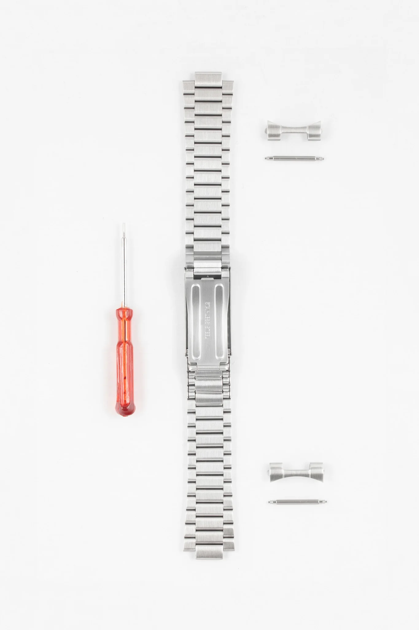 Forstner FLAT LINK Stainless Steel Watch Bracelet for OMEGA Seamaster - FULLY BRUSHED - Image 3