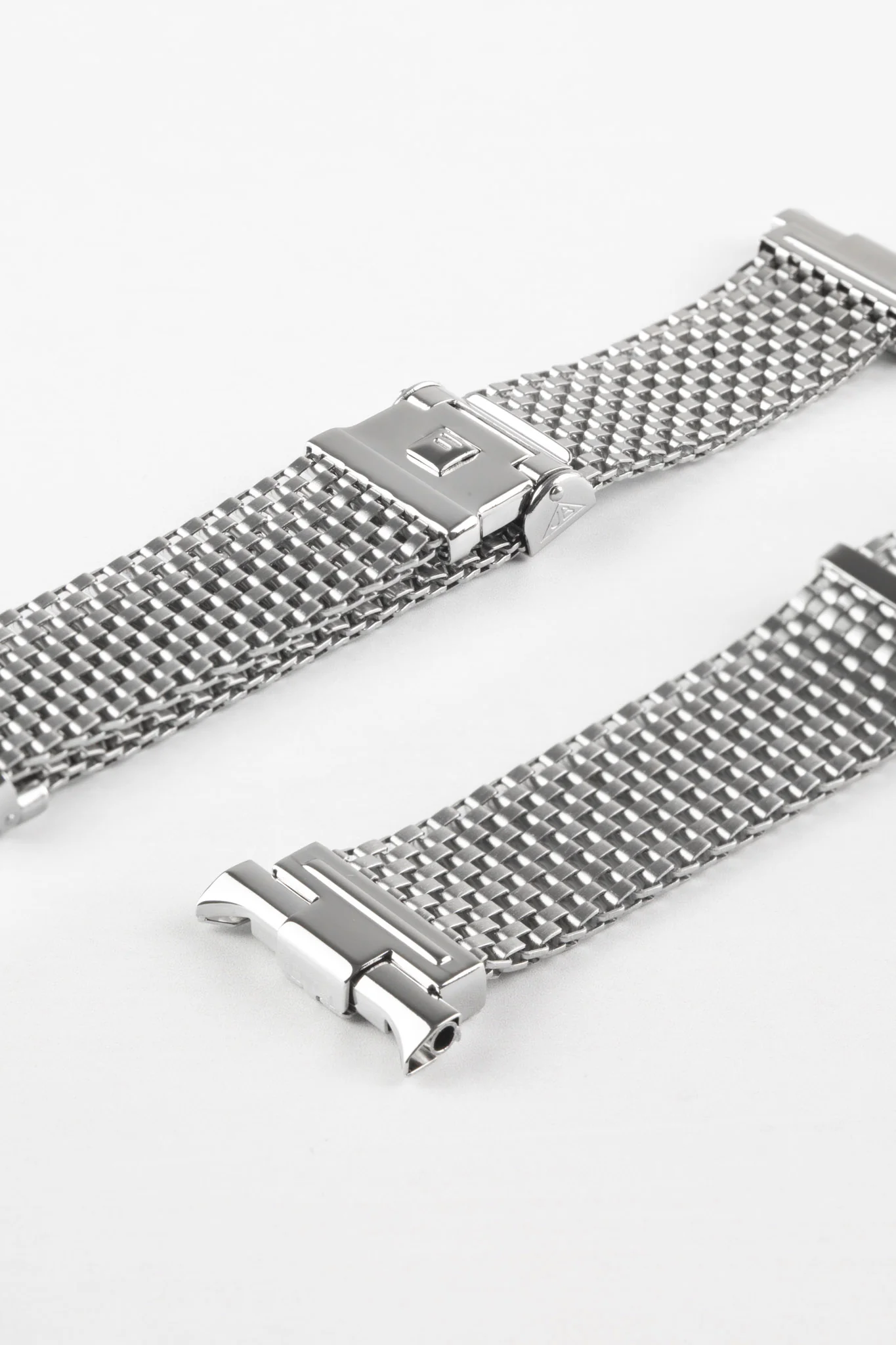 Forstner KOMFIT 'JB' Stainless Steel Square Mesh Watch Bracelet with Horned Ends - Image 3