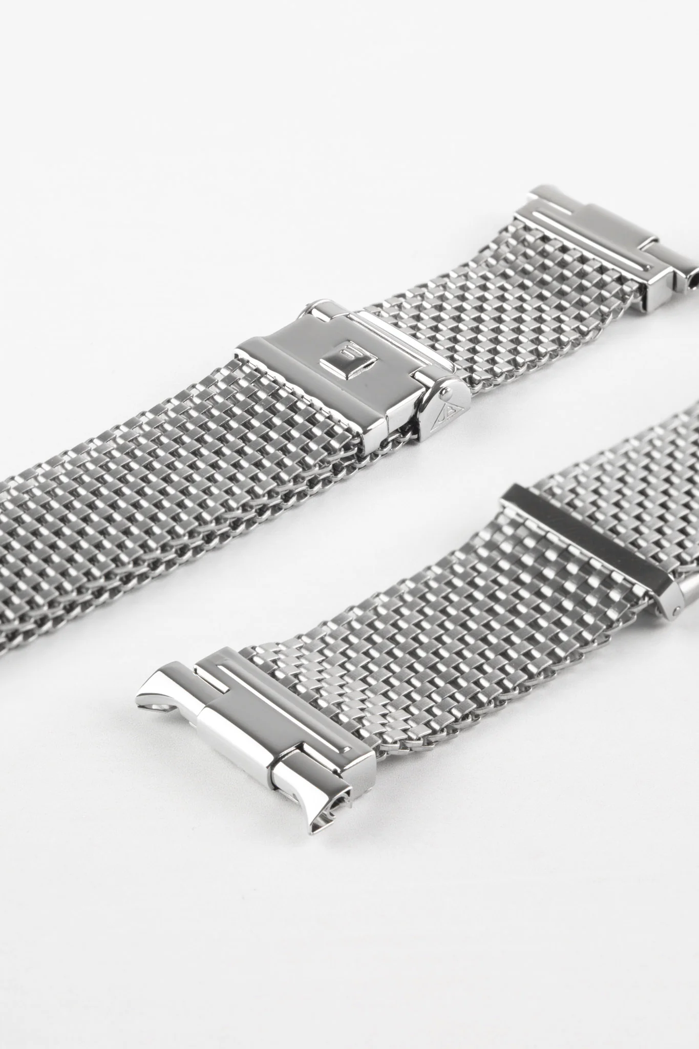 Forstner KOMFIT 'JB' Stainless Steel Square Mesh Watch Bracelet with Horned Ends - Wide Version - Image 3