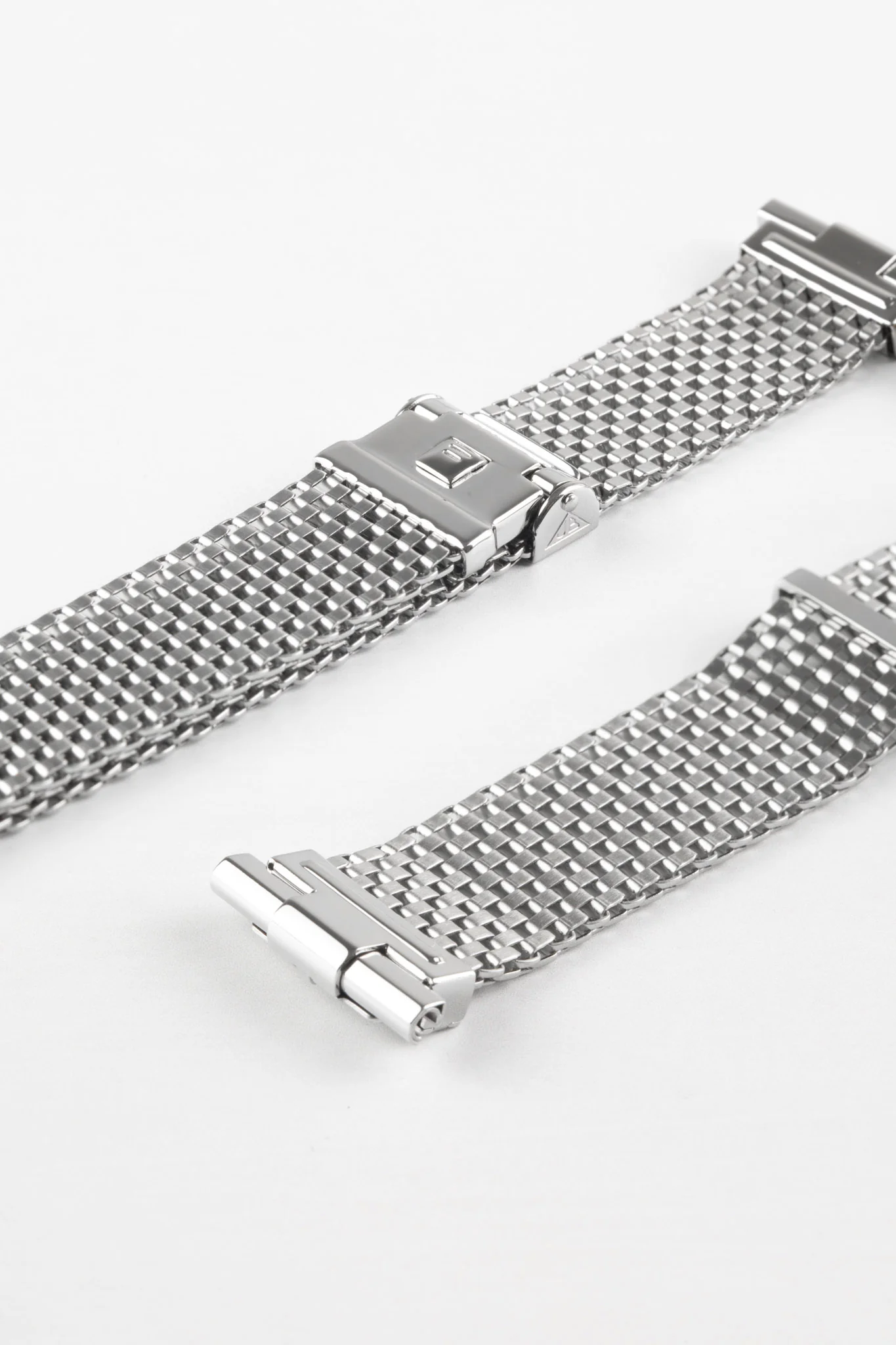 Forstner KOMFIT 'JB' Stainless Steel Square Mesh Watch Bracelet with Straight Ends - Image 3