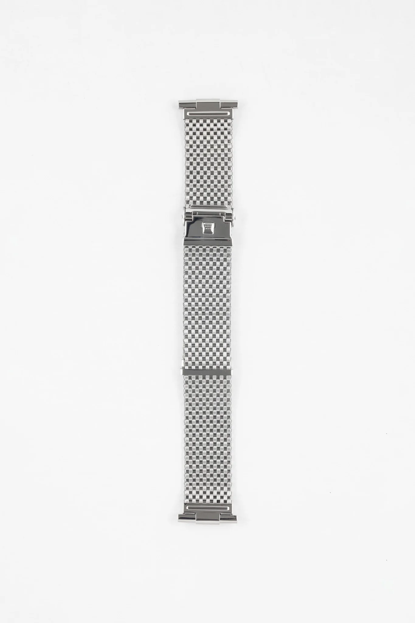 Forstner KOMFIT 'JB' Stainless Steel Square Mesh Watch Bracelet with Straight Ends - Wide Version