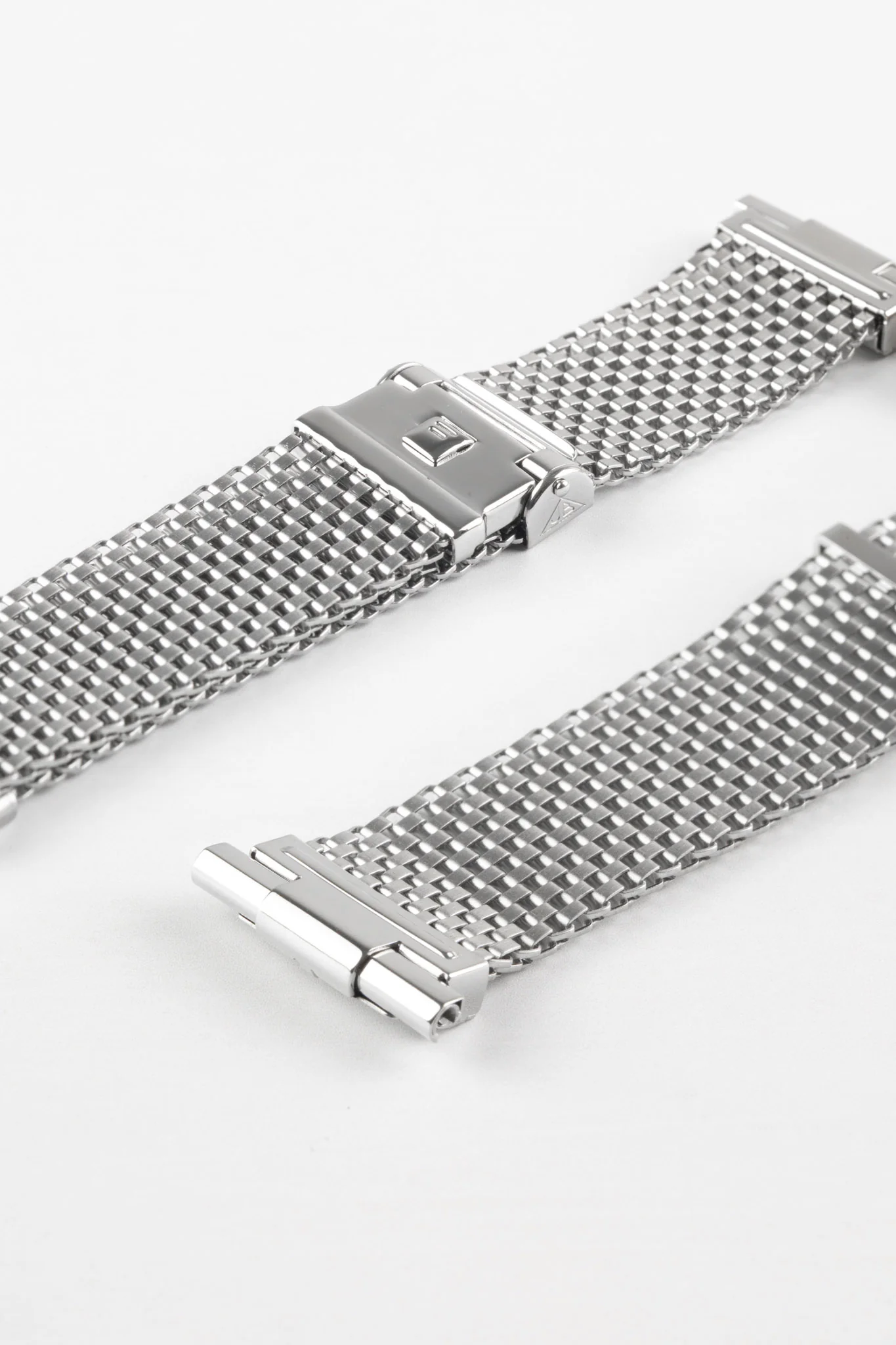 Forstner KOMFIT 'JB' Stainless Steel Square Mesh Watch Bracelet with Straight Ends - Wide Version - Image 3