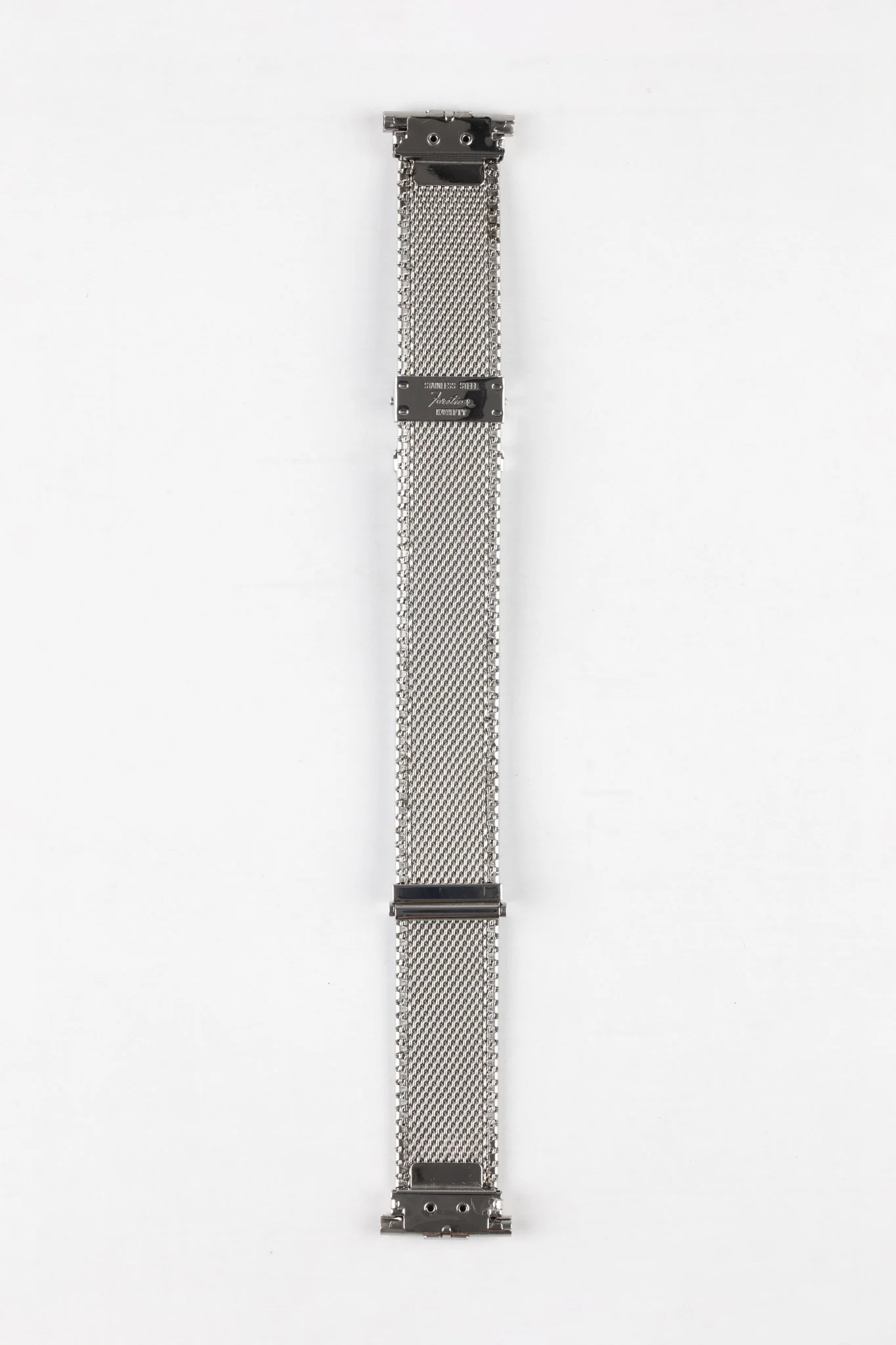 Forstner KOMFIT MILITARY Stainless Steel Horizontal Slat Watch Bracelet - BRUSHED Finish - Image 5