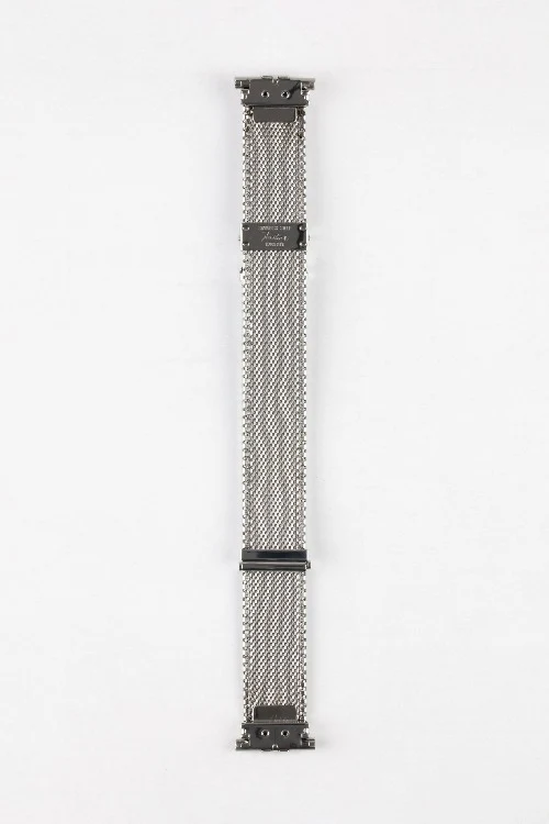 Forstner KOMFIT MILITARY Stainless Steel Horizontal Slat Watch Band - POLISHED Finish - Image 5