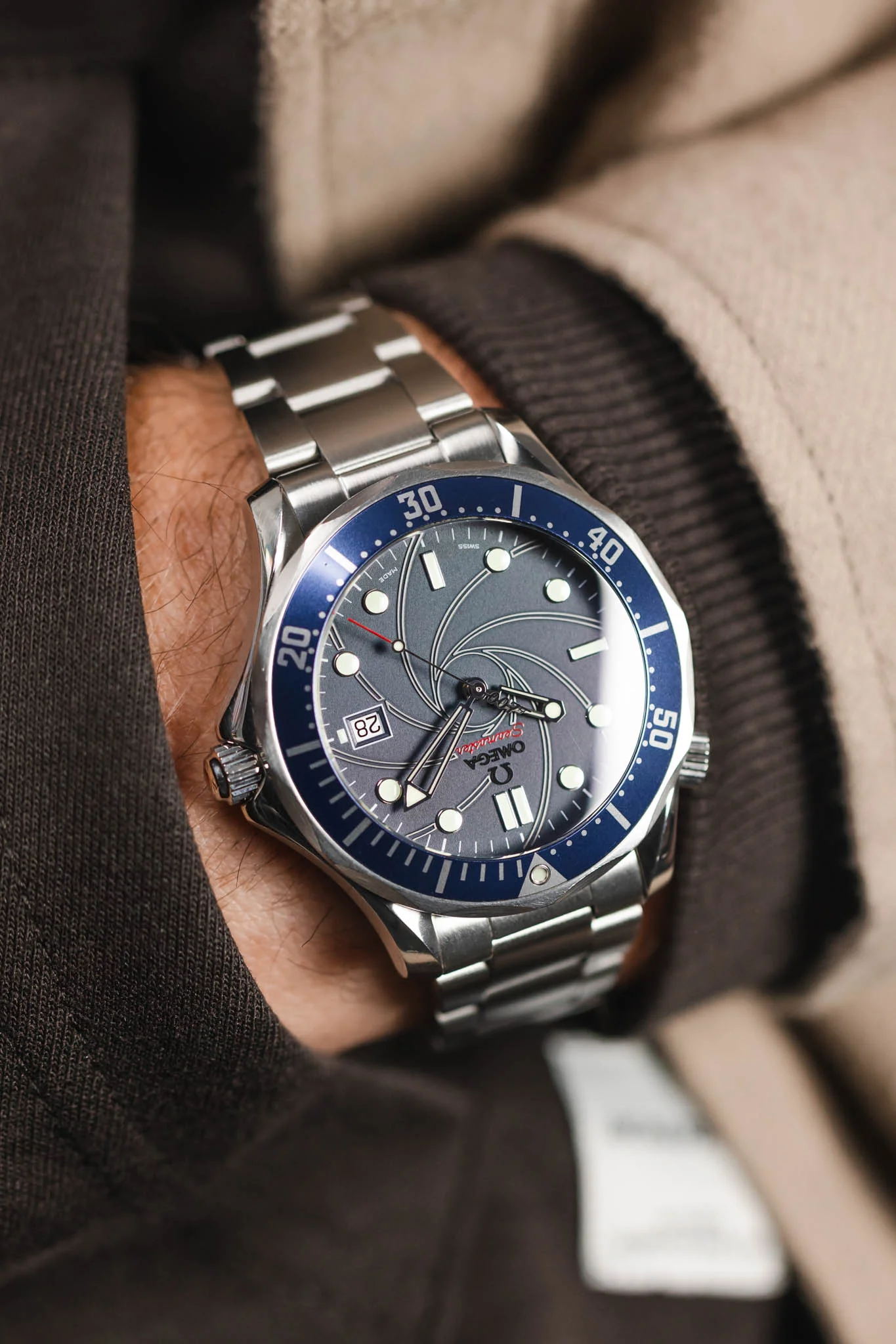 Forstner MODEL O Stainless Steel Oyster-Style Watch Bracelet for OMEGA Seamaster - BRUSHED Finish - Image 6