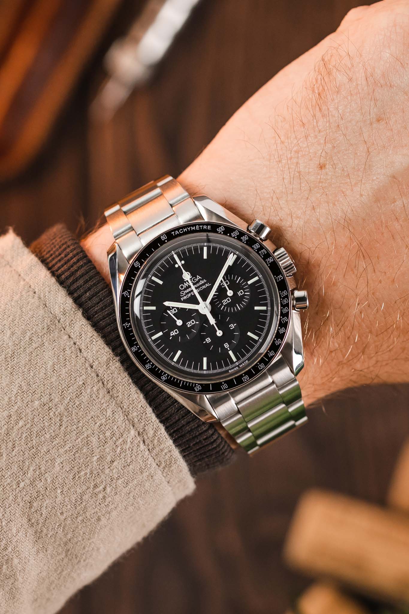 Forstner MODEL O Stainless Steel Oyster-Style Watch Bracelet for OMEGA Speedmaster - BRUSHED Finish - Image 2