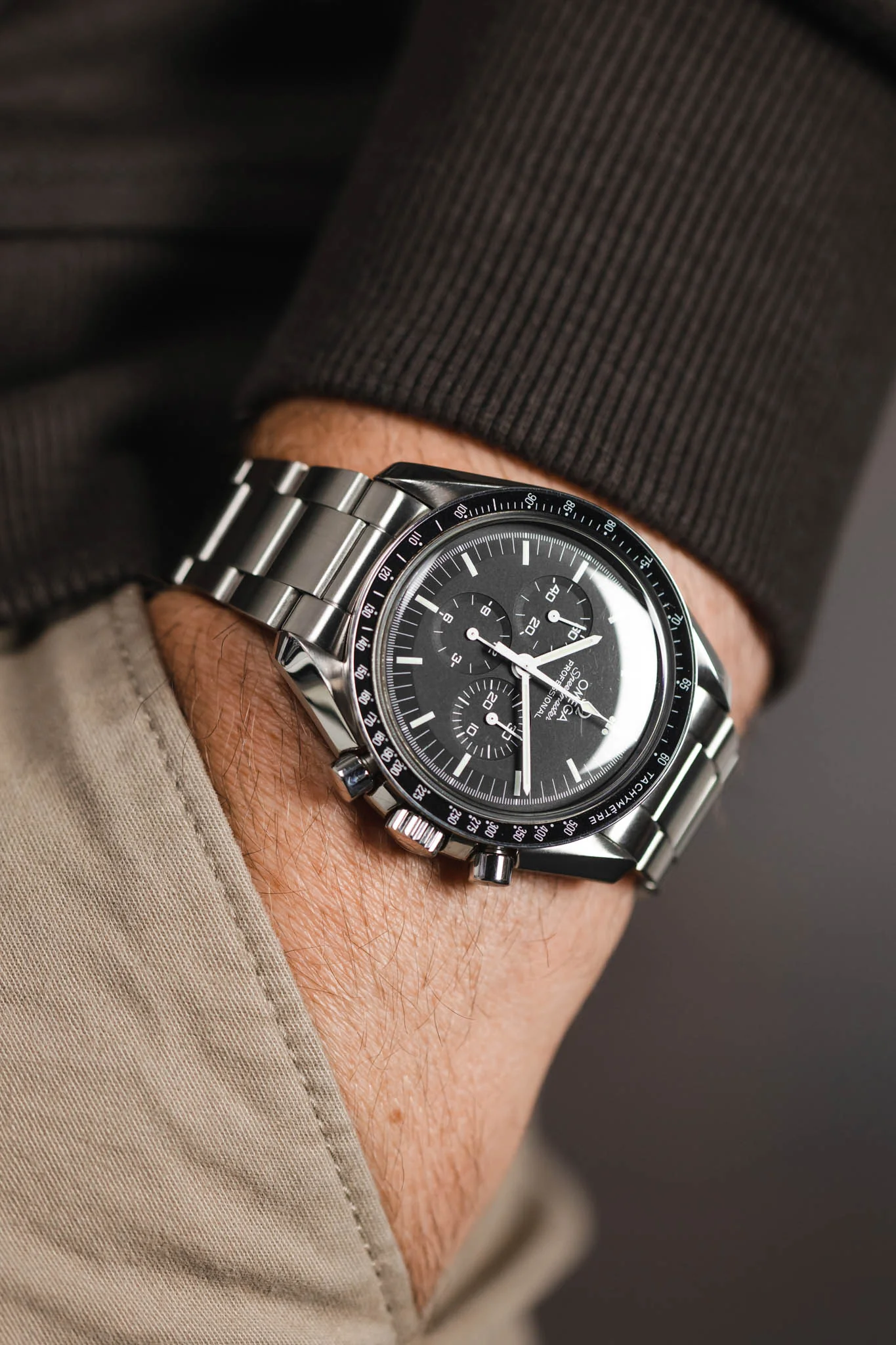 Forstner MODEL O Stainless Steel Oyster-Style Watch Bracelet for OMEGA Speedmaster - BRUSHED Finish - Image 6