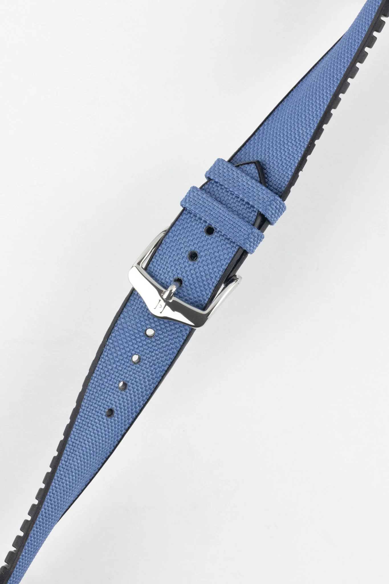 Hirsch ARNE Animal-Free Sailcloth Effect Performance Watch Strap - BLUE - Image 5