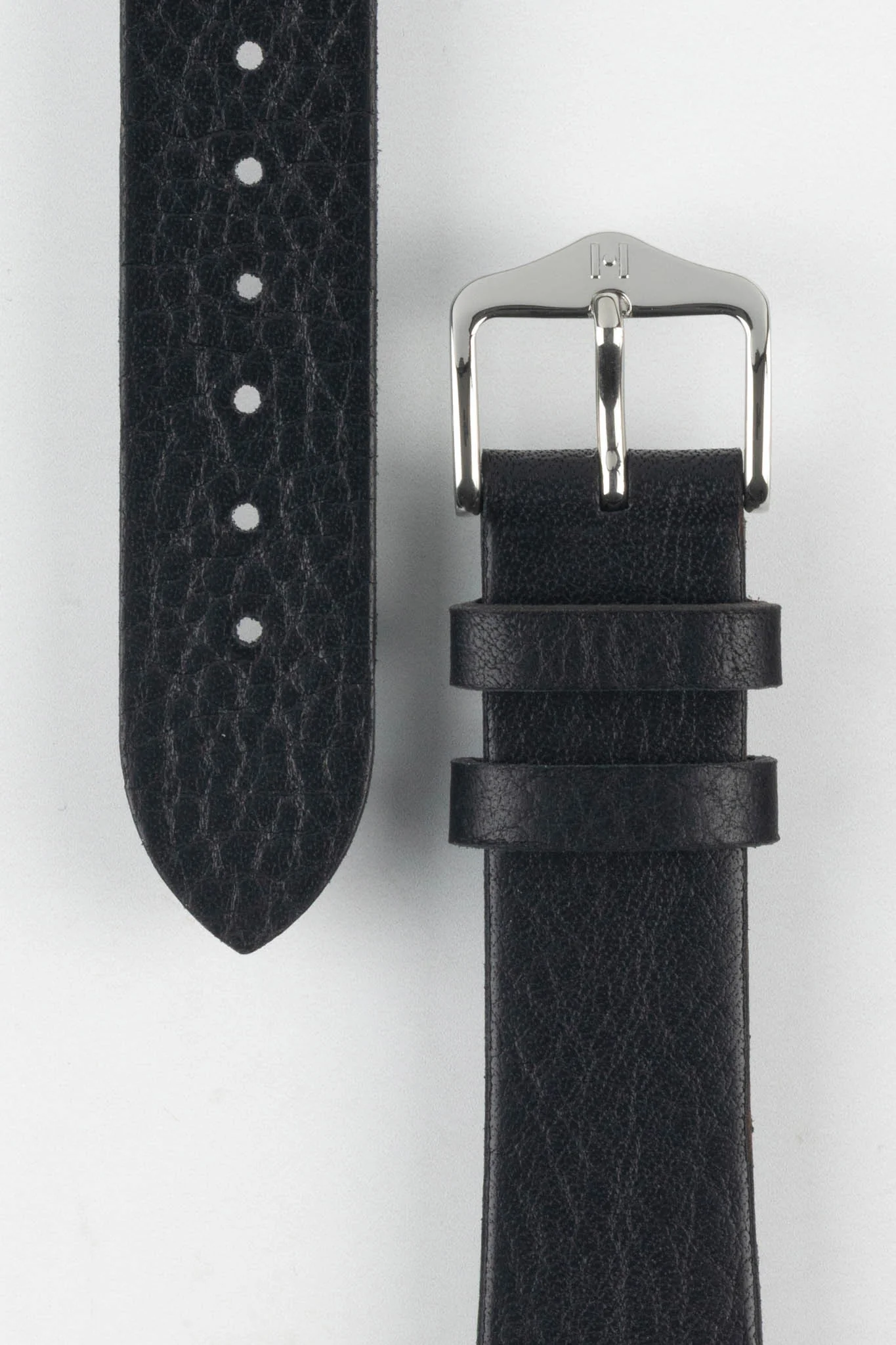 Hirsch BAGNORE Vintage Calf Leather Quick-Release Watch Strap - BLACK - Image 3