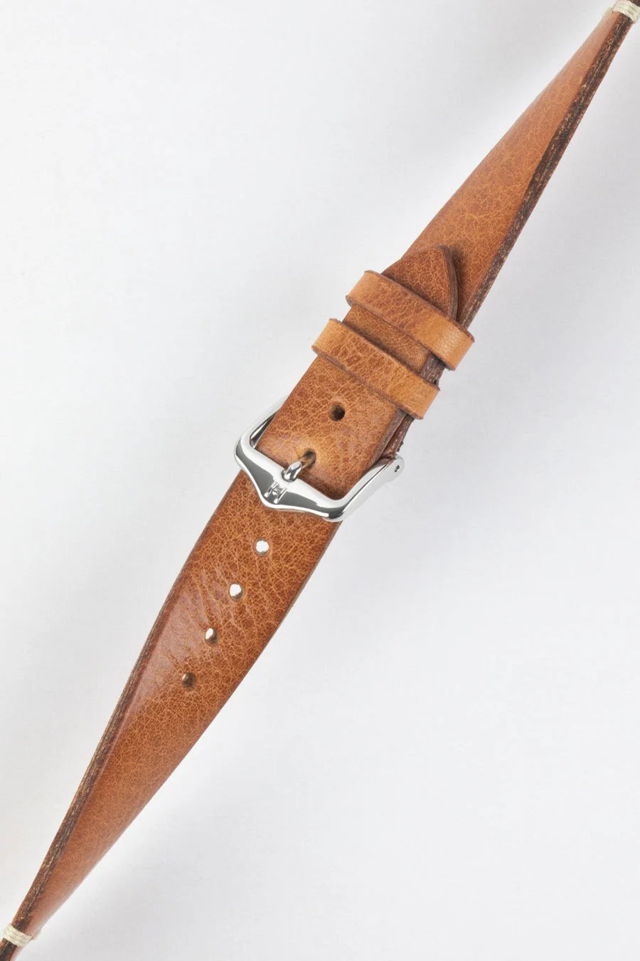 Hirsch BAGNORE Vintage Calf Leather Quick-Release Watch Strap - GOLD BROWN - Image 5