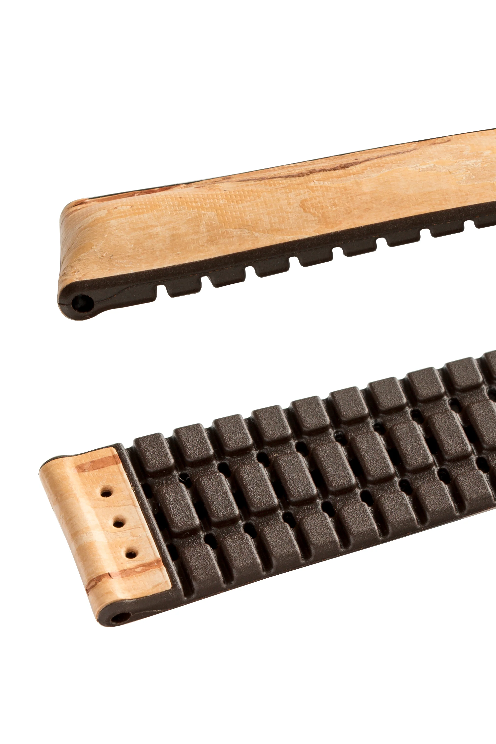 Hirsch BIRCH Tree Bark Deployment Watch Strap in BEIGE - Image 6