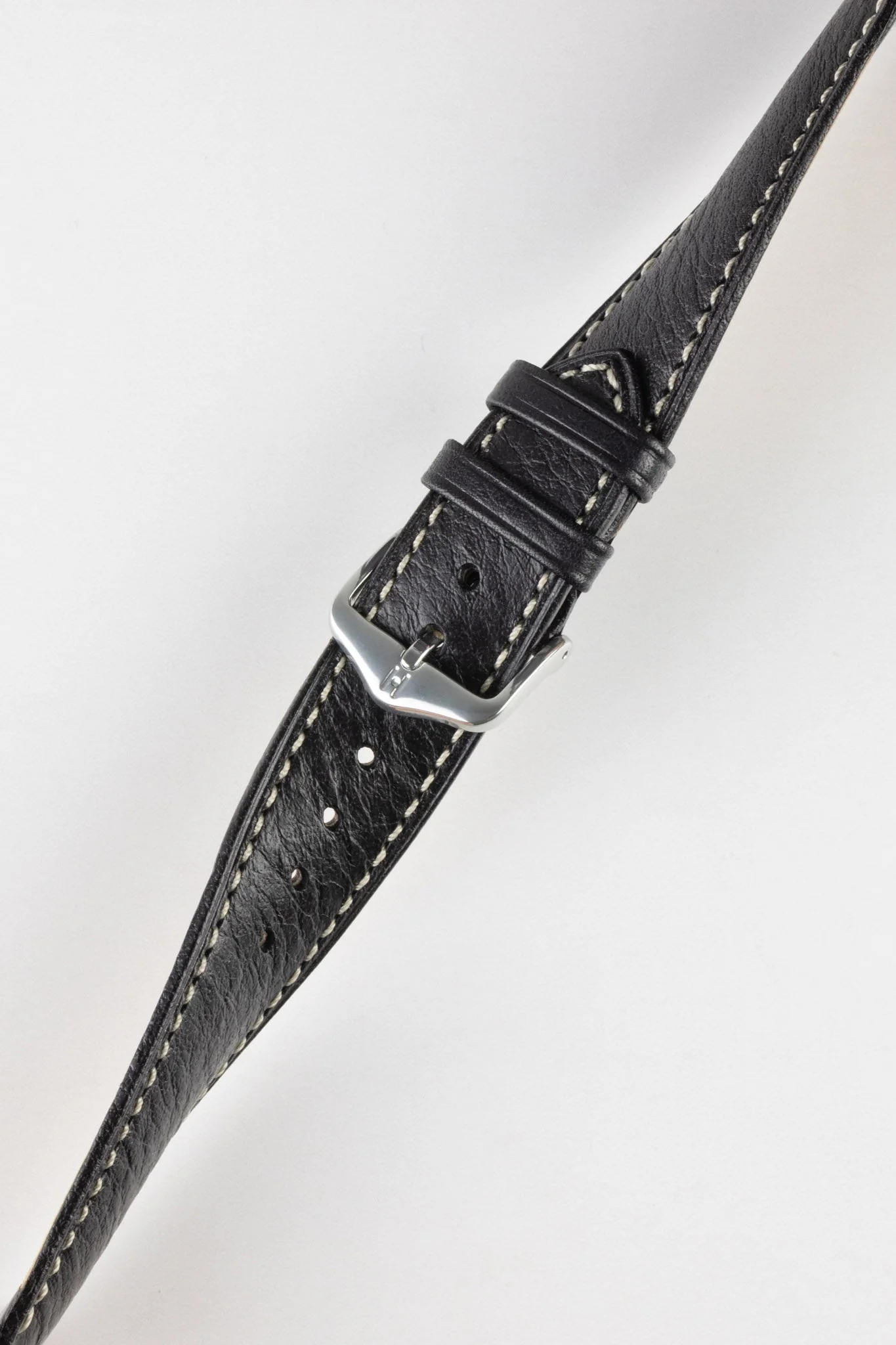 Hirsch BOSTON Buffalo Watch Strap in BLACK - Image 5