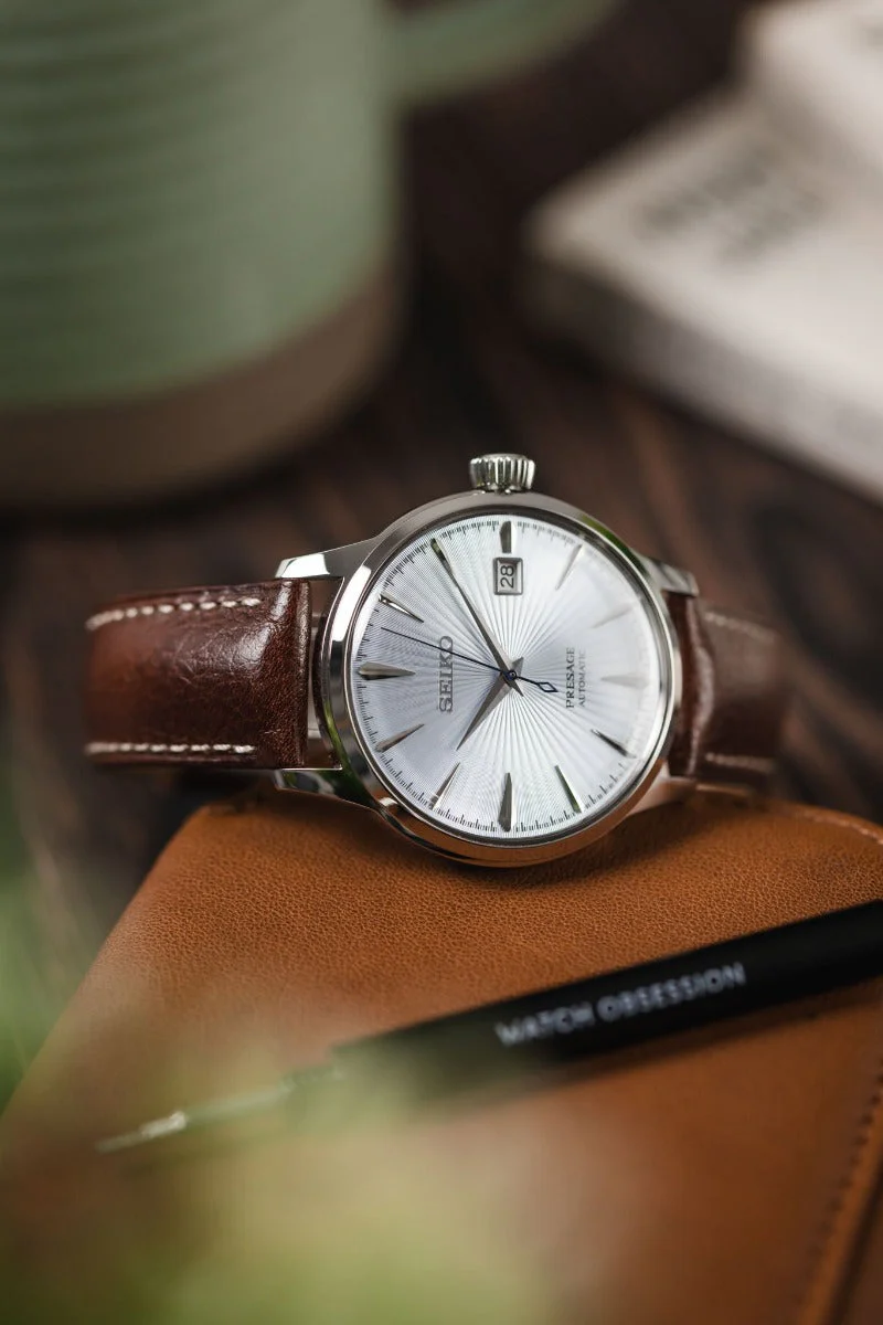 Hirsch BOSTON Buffalo Watch Strap in BROWN - Image 4