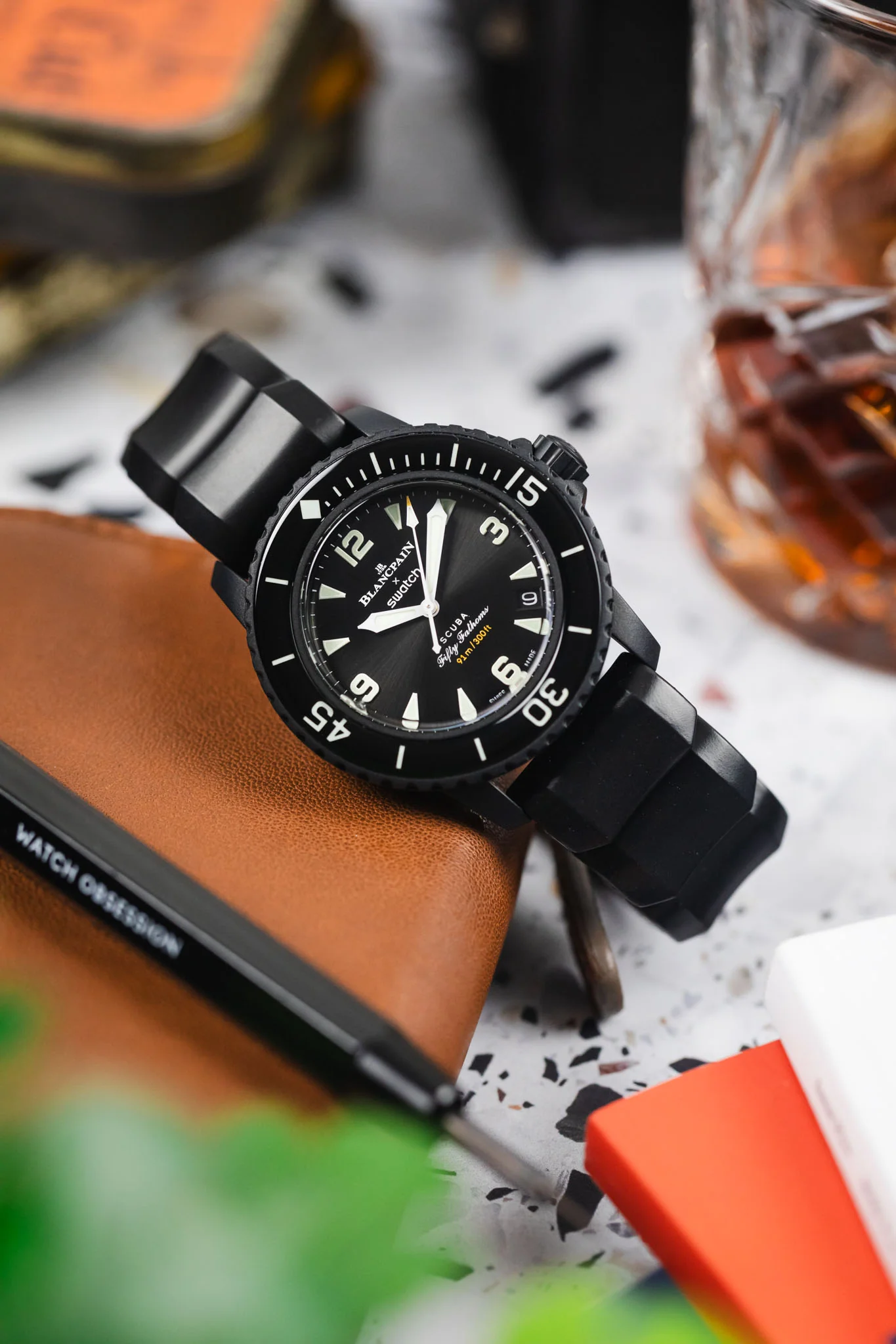 Hirsch EXTREME Natural Rubber Watch Strap in BLACK - Image 4