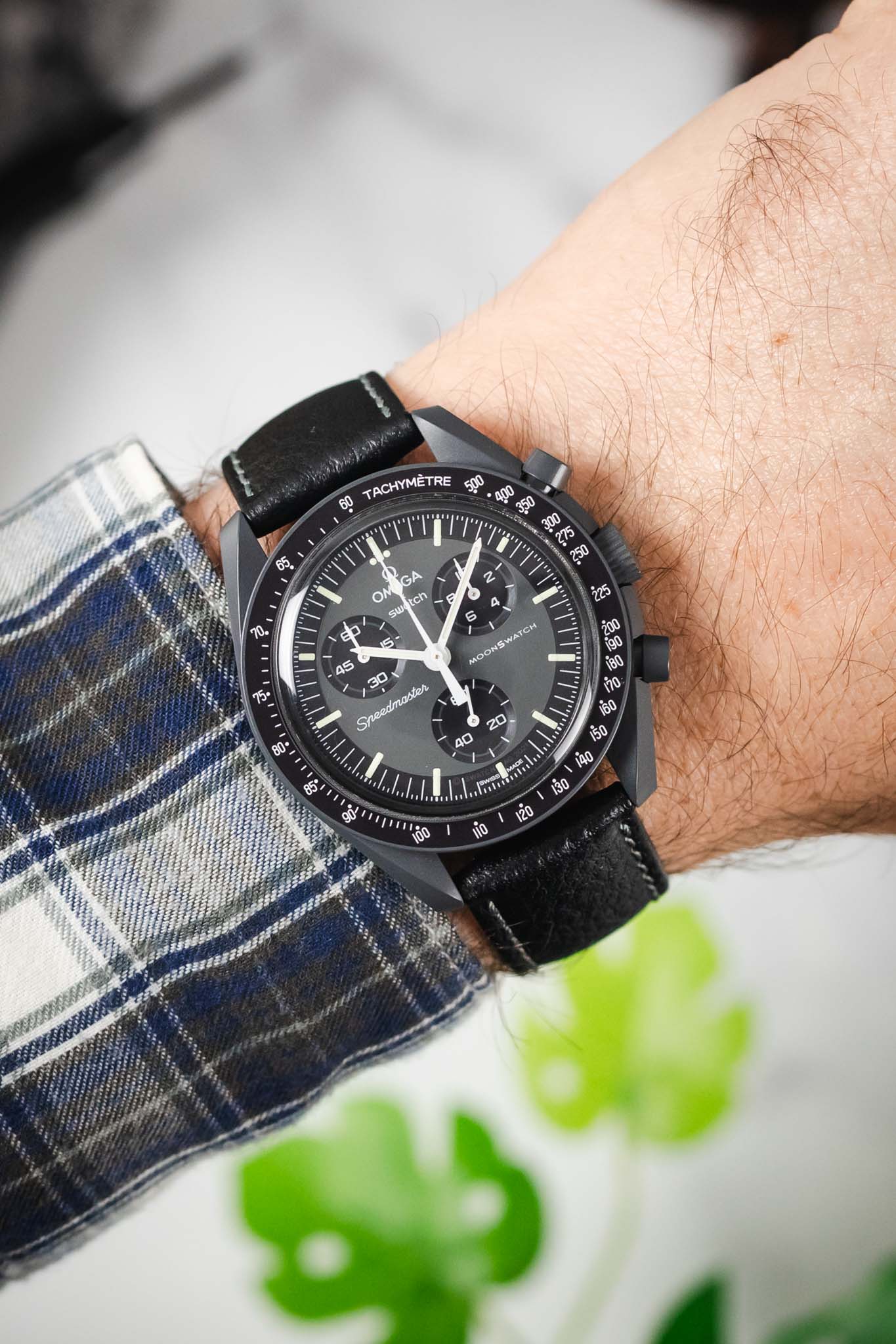 Hirsch FOREST Buffalo Watch Strap in BLACK - Image 2