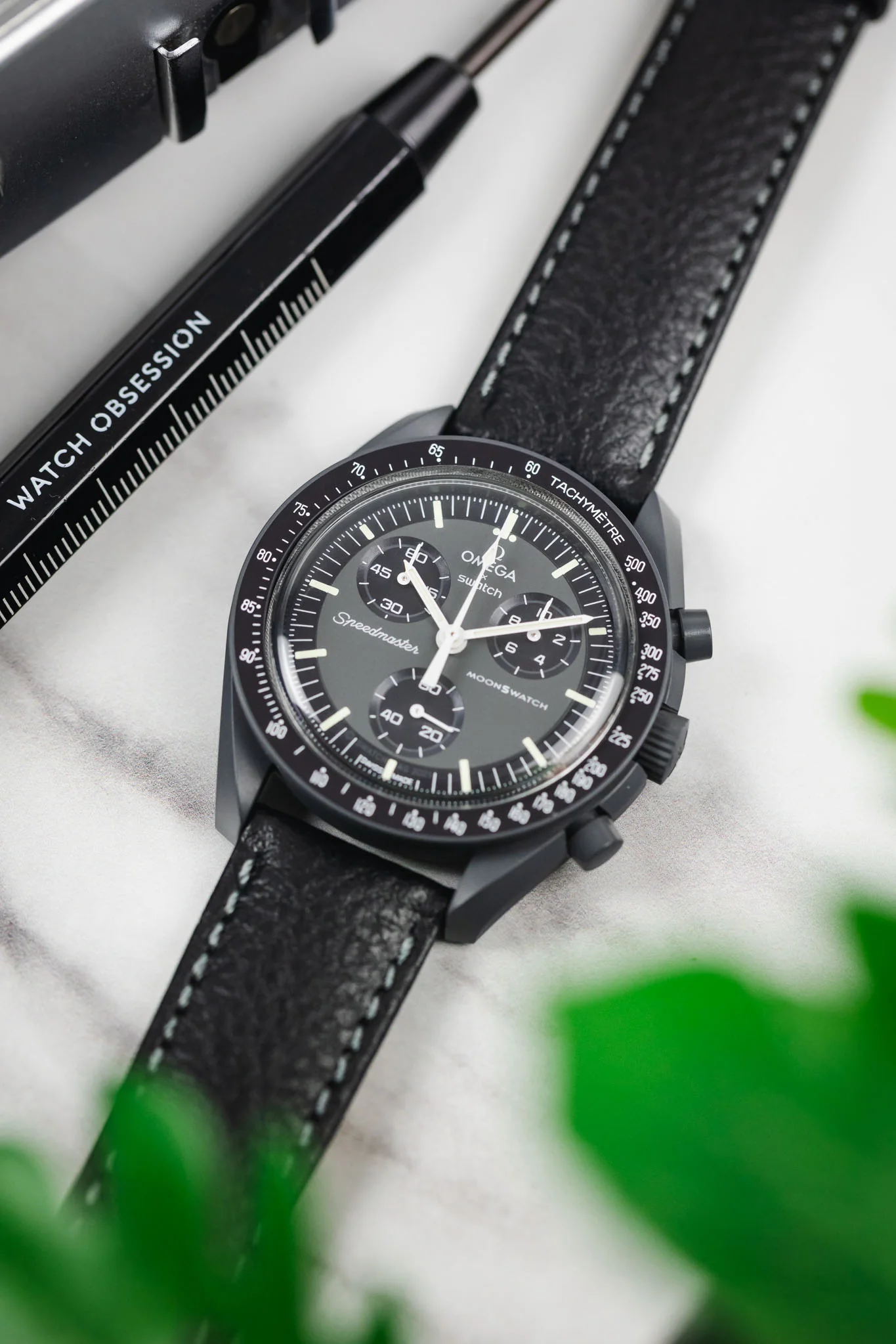 Hirsch FOREST Buffalo Watch Strap in BLACK - Image 6