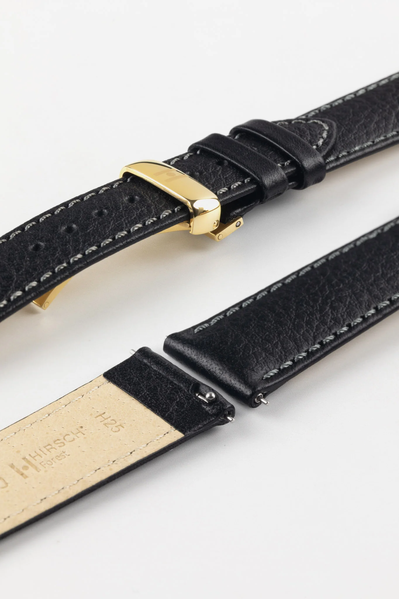 Hirsch FOREST Buffalo Watch Strap in BLACK - Image 8