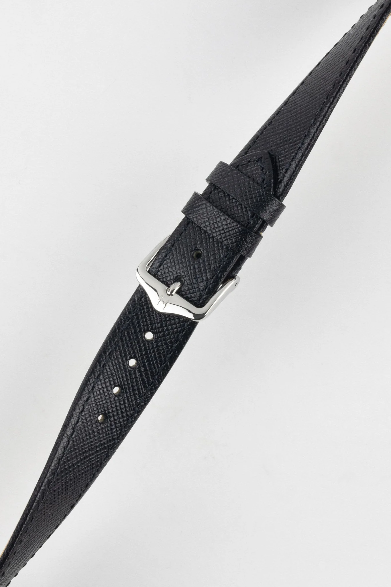 Hirsch GIFFONE Calf Leather Watch Strap in BLACK - Image 5