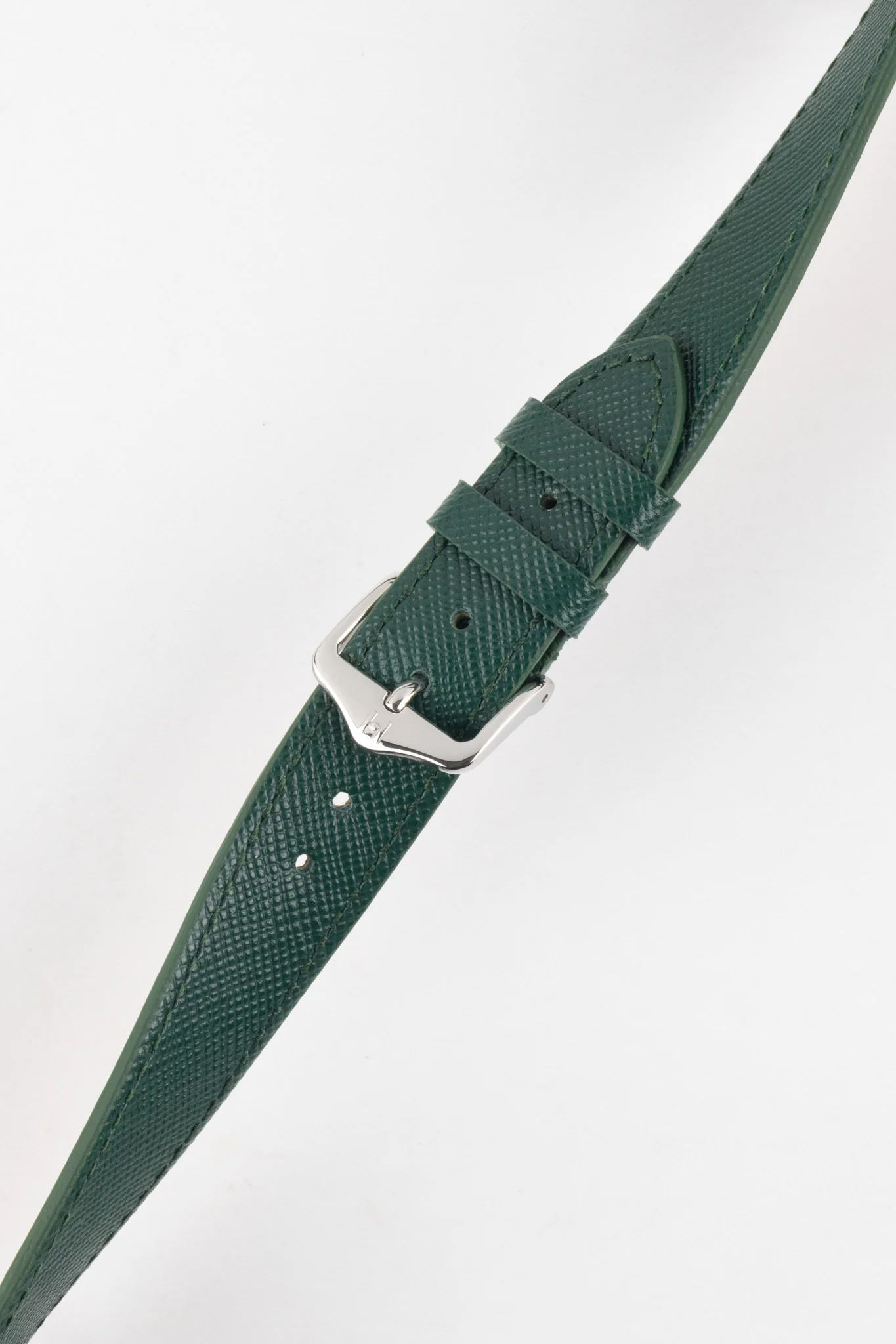 Hirsch GIFFONE Calf Leather Watch Strap in DARK GREEN - Image 5