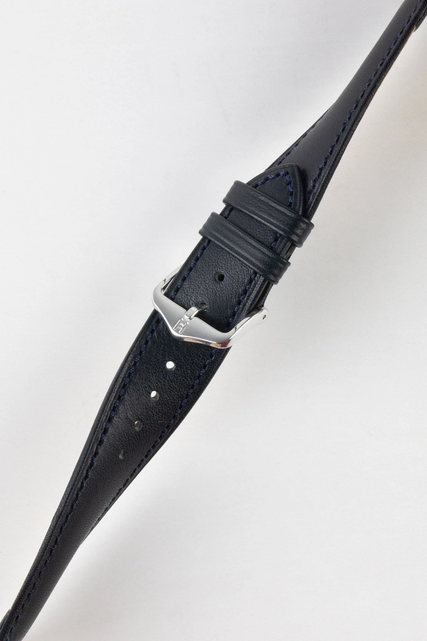 Hirsch KENT Textured Natural Leather Watch Strap in DEEP BLUE - Image 5