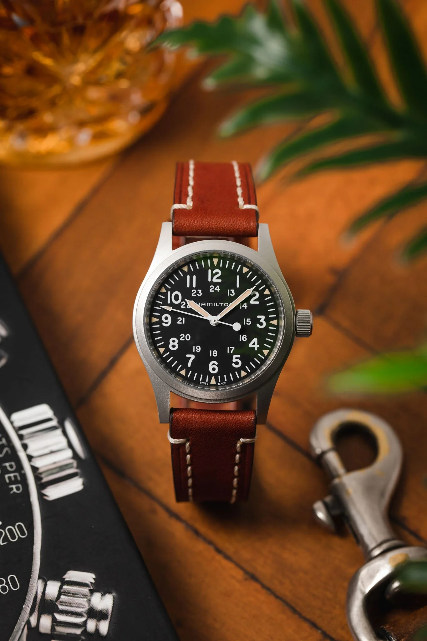 Hirsch LIBERTY Leather Watch Strap in GOLD BROWN - Image 4