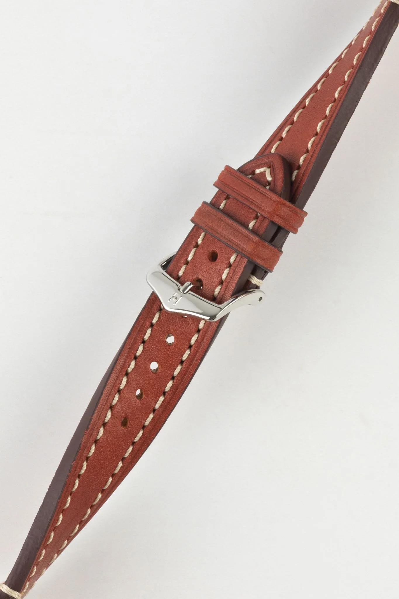 Hirsch LIBERTY Leather Watch Strap in GOLD BROWN - Image 5