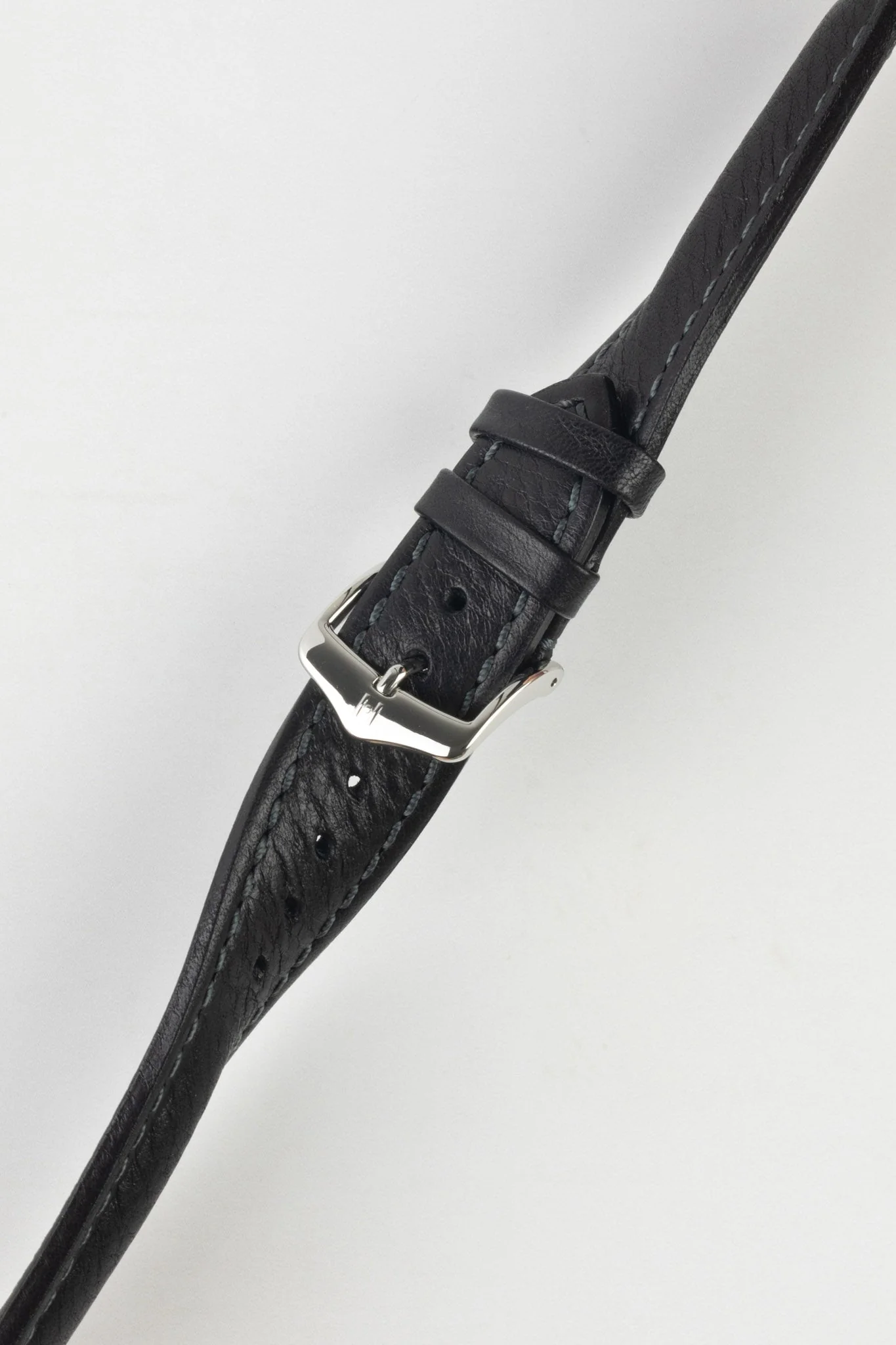 Hirsch LUCCA Tuscan Leather Watch Strap in BLACK - Image 5
